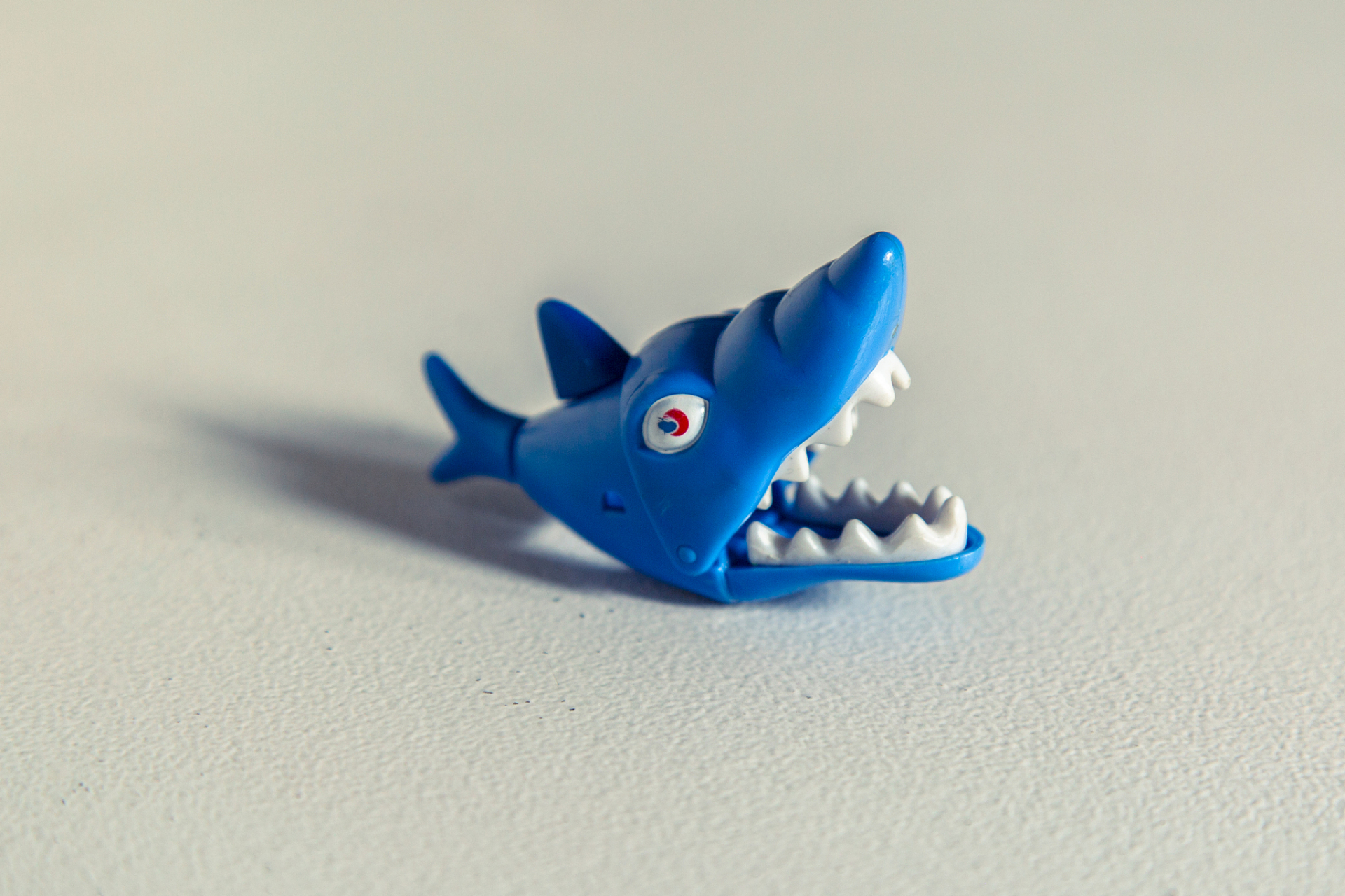 手偶# 鲨鱼手偶真好玩啊!上次去海洋馆,我简直被这个手偶迷住了.