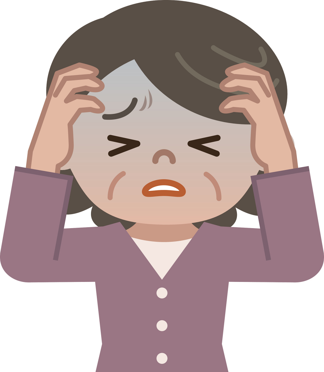 头痛也可能是由脑膜刺激引起的,导致脑血供应不足,也可能是大脑提醒