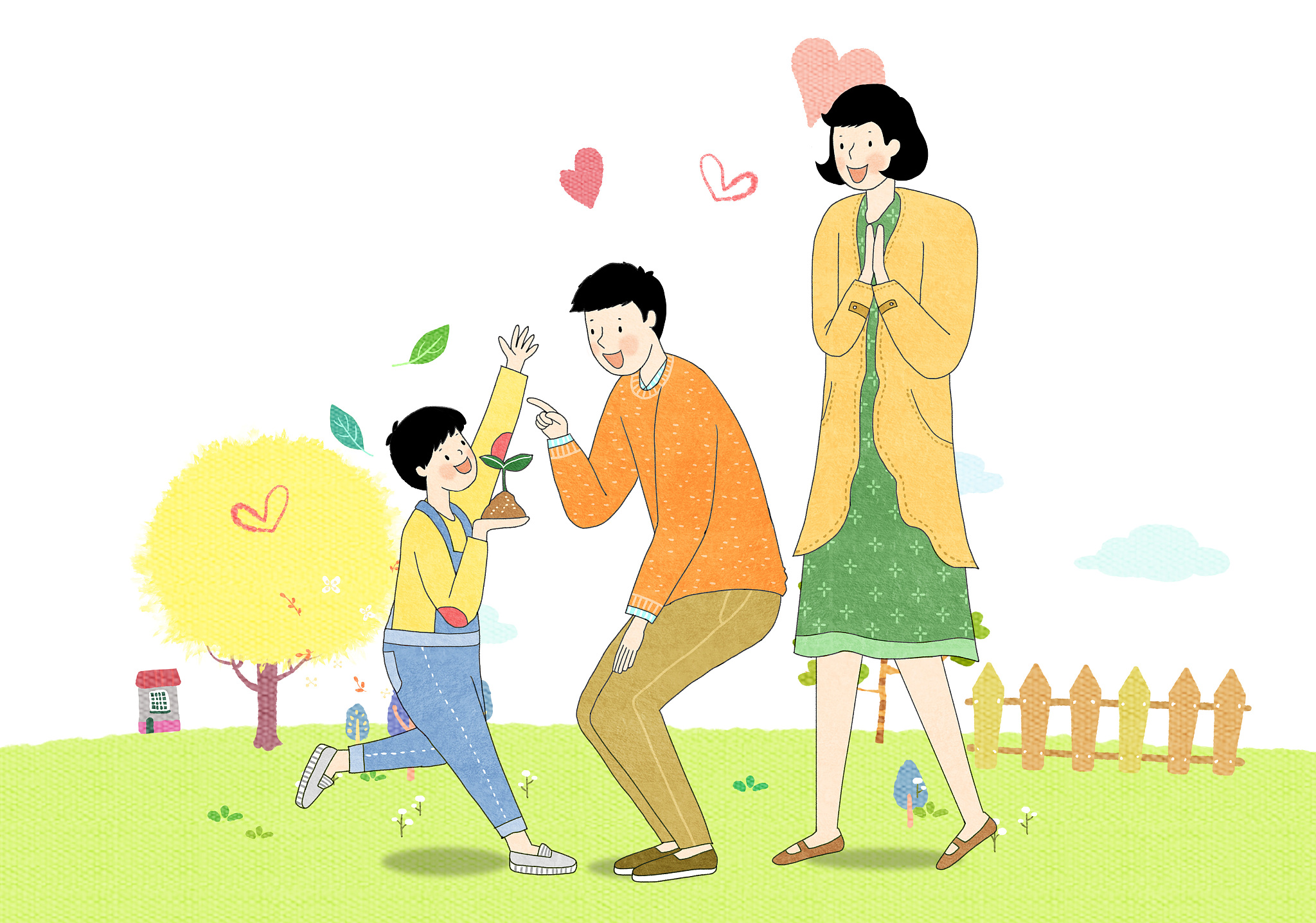爸爸教儿子如何与妈妈互动