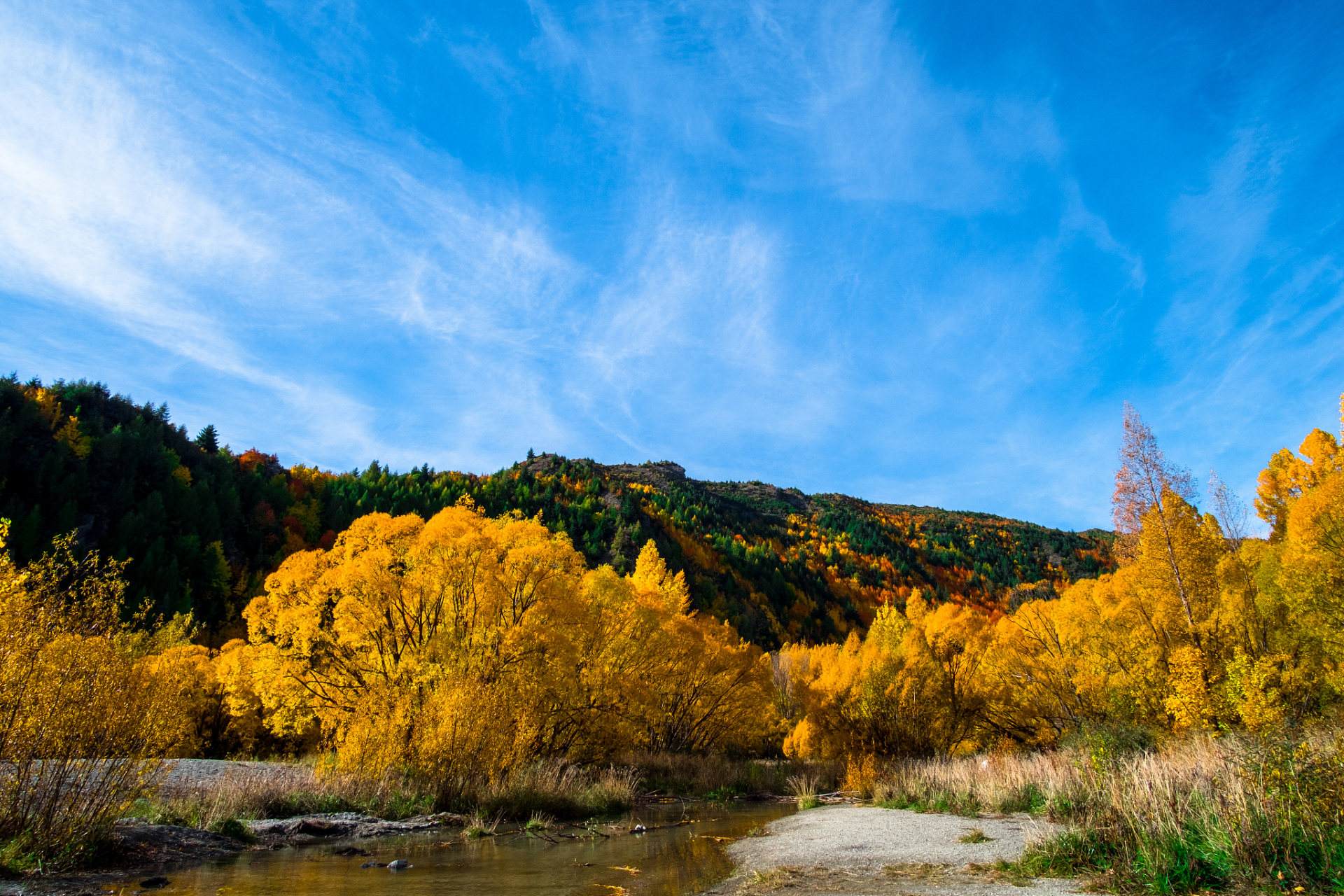 稻城亚丁的秋日美丽景色,是大自然鬼斧神工的杰作,是诗人笔下的灵感