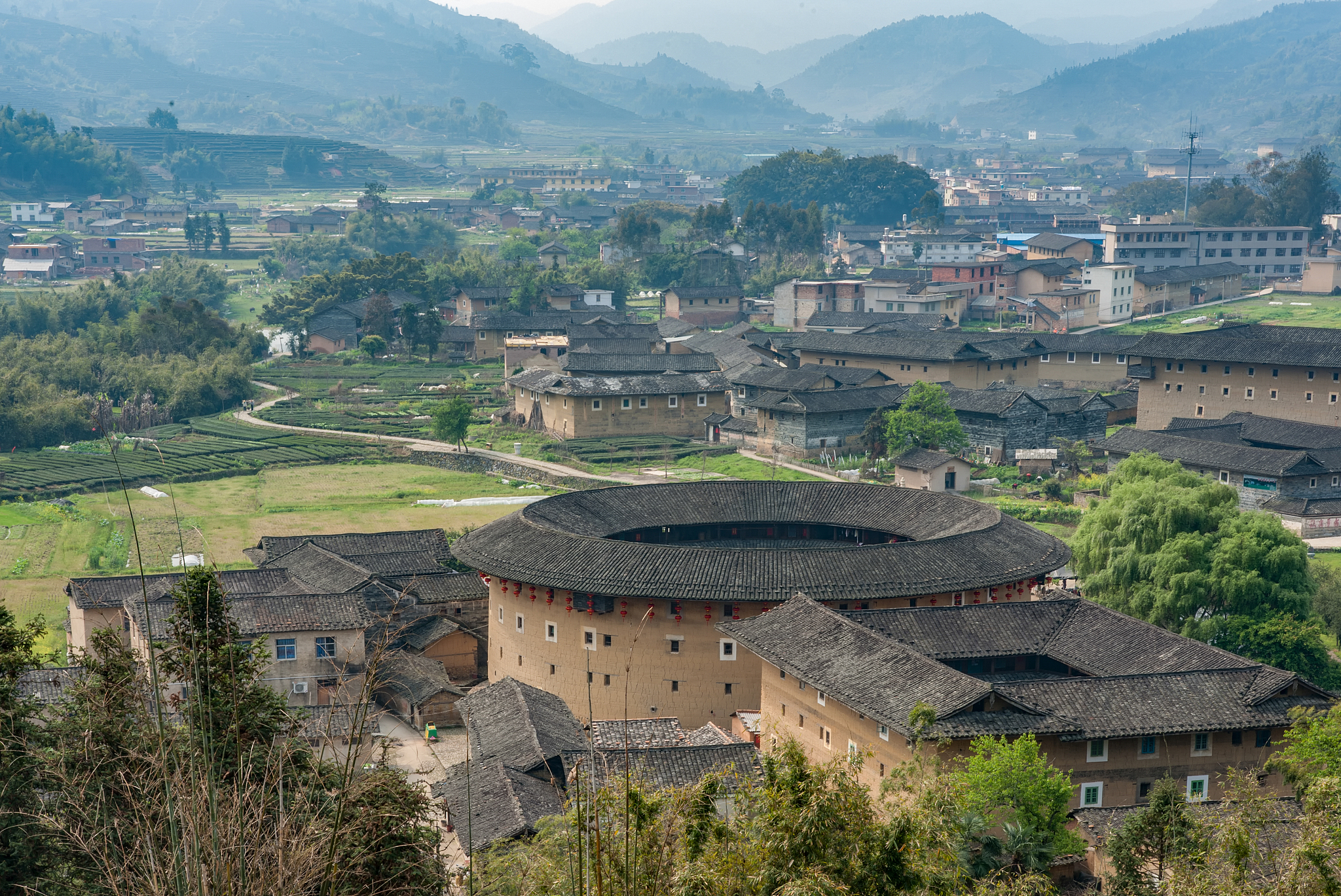 龙岩永定土楼图片