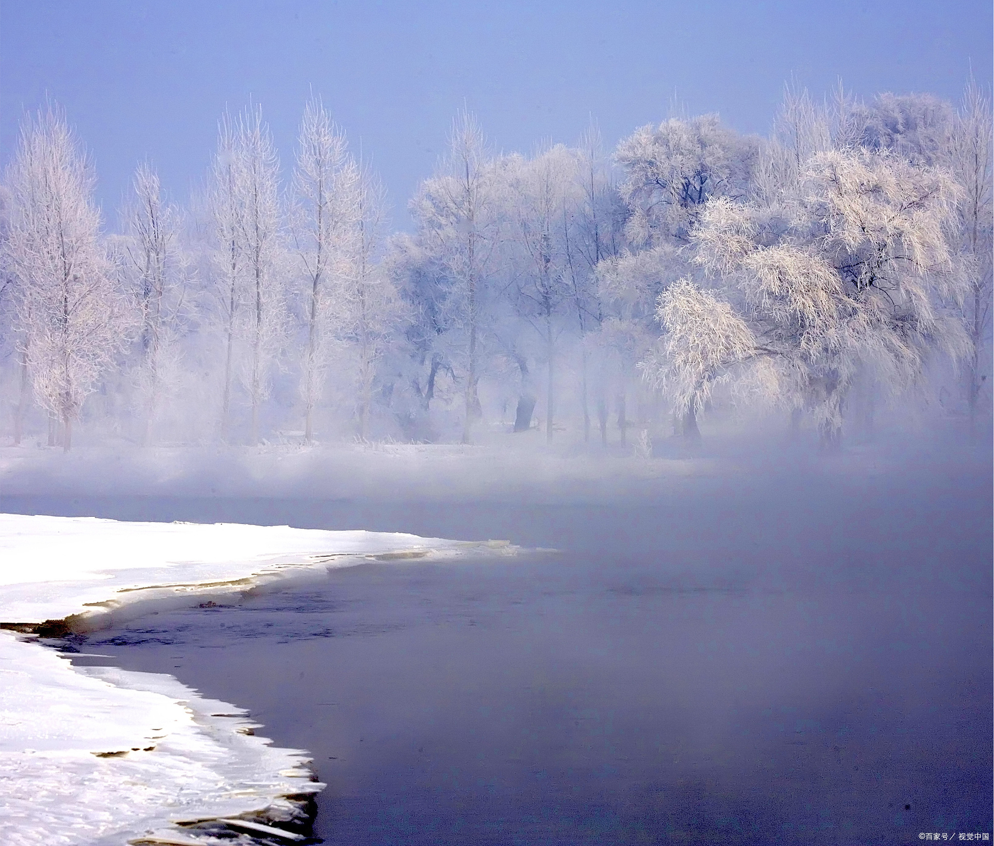 吉林雾凇图片 雪景图片