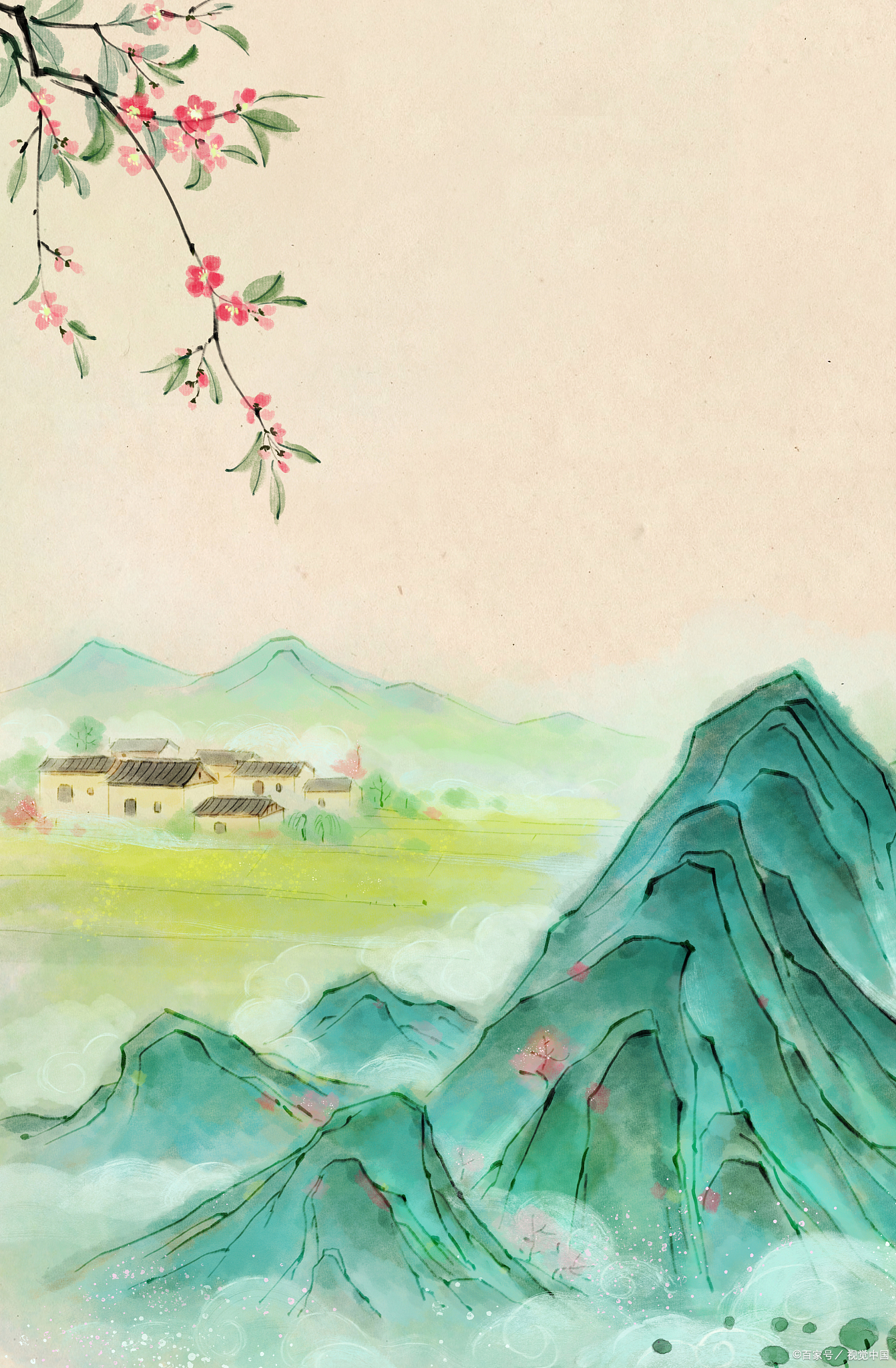 桃红柳绿染春色,万物生长展新篇