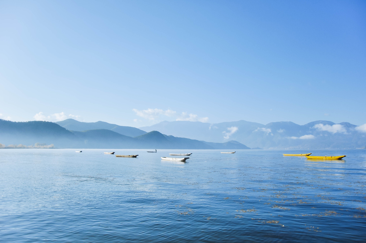 泸沽湖美景真实图片图片