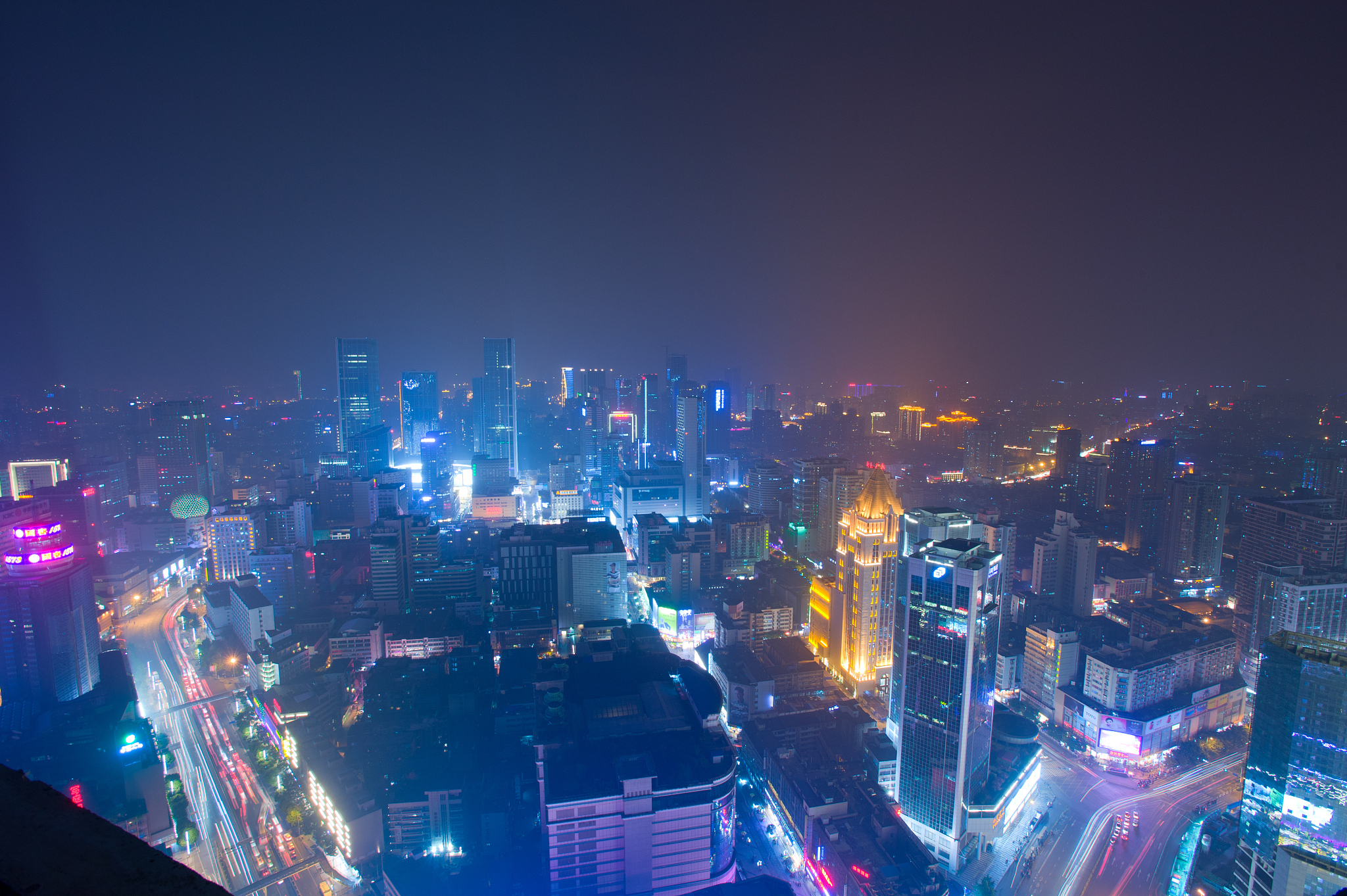 成都宽窄巷子夜景图片图片