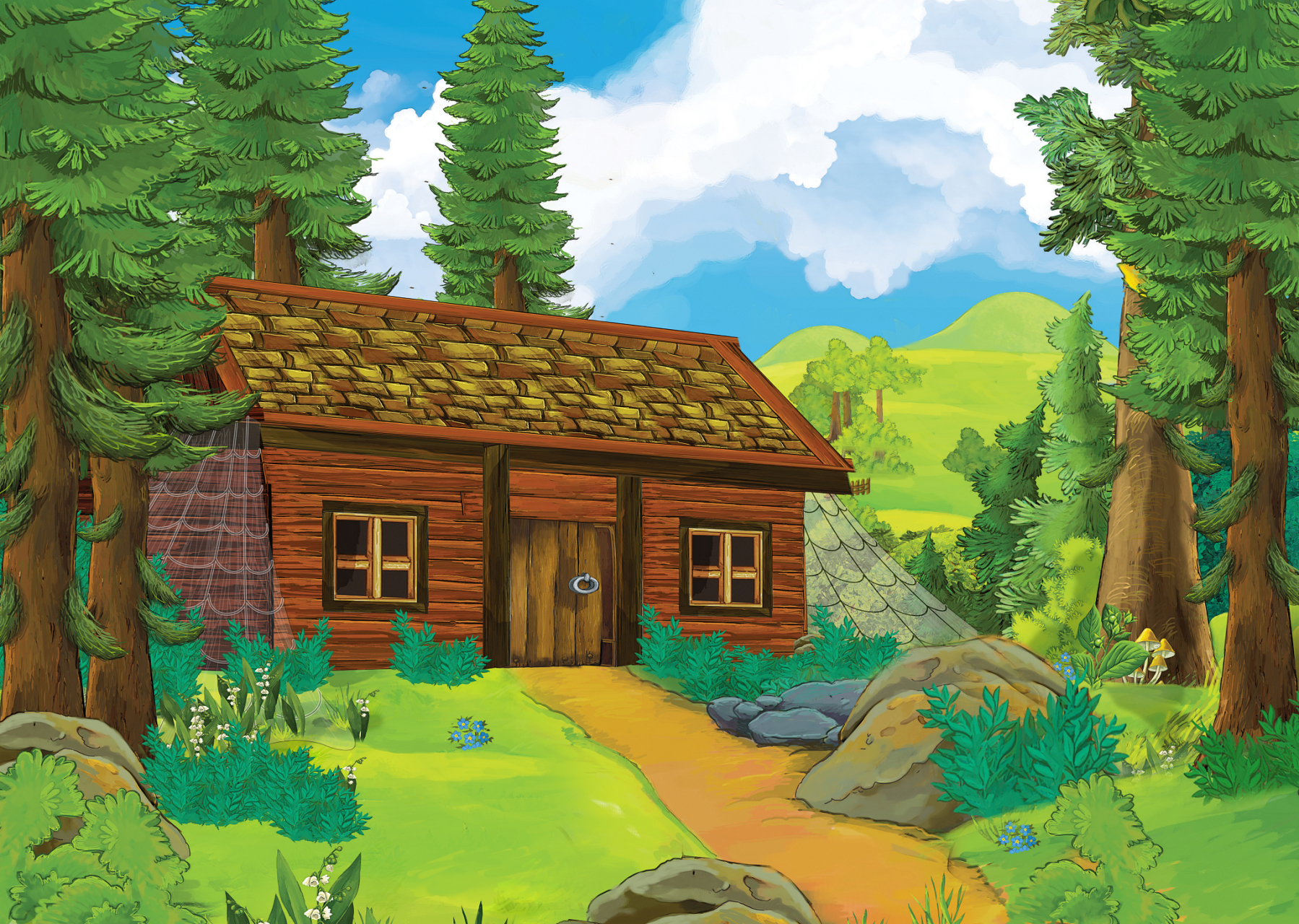 童话般的森林小屋#苏玖安的森林小屋# #姜妤与林森慕的小屋# #全民ai