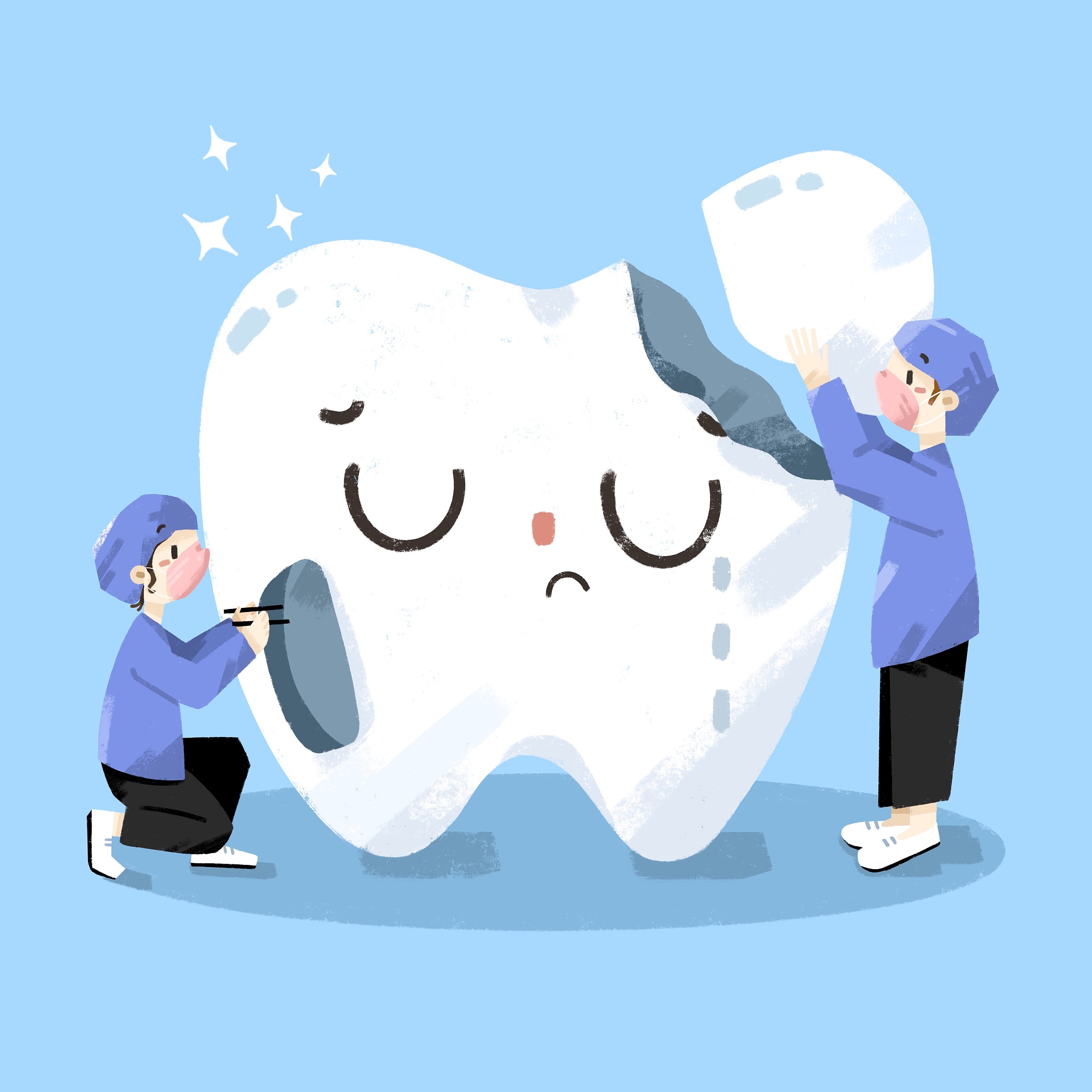 每日至少两次,每次帘; 牙齿口腔卡通牙齿卡通保护牙齿卡通爱护牙齿