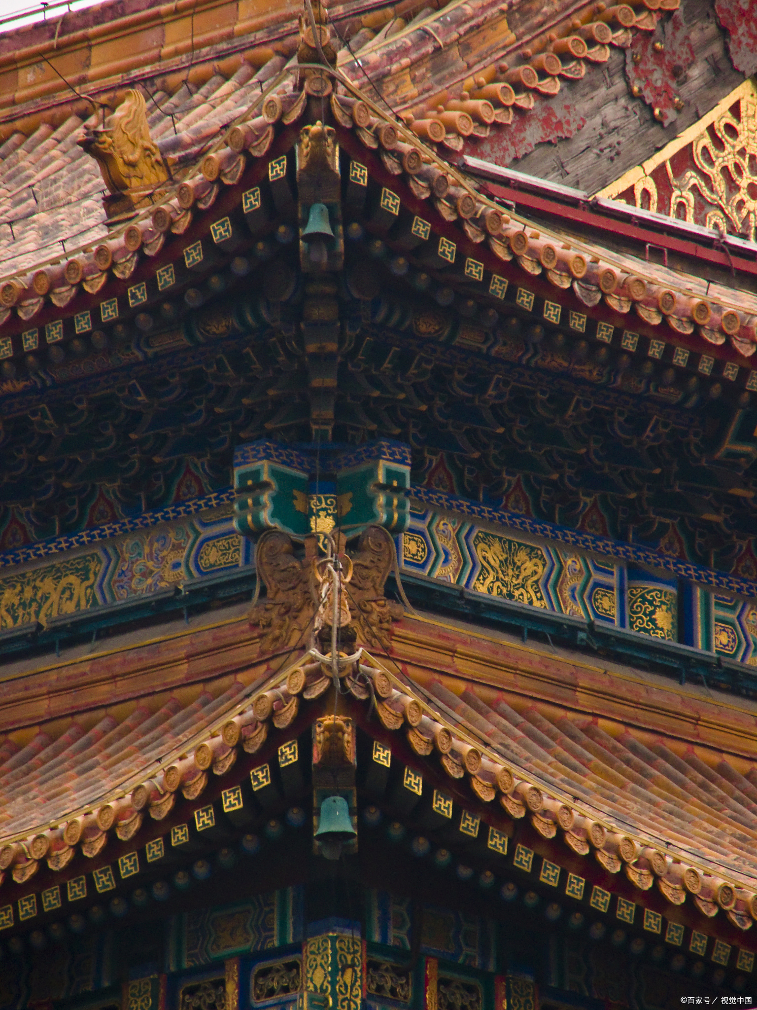 奔赴春天的旅行# 沈阳故宫的宫殿屋顶大多铺有黄色琉璃瓦并加绿剪边