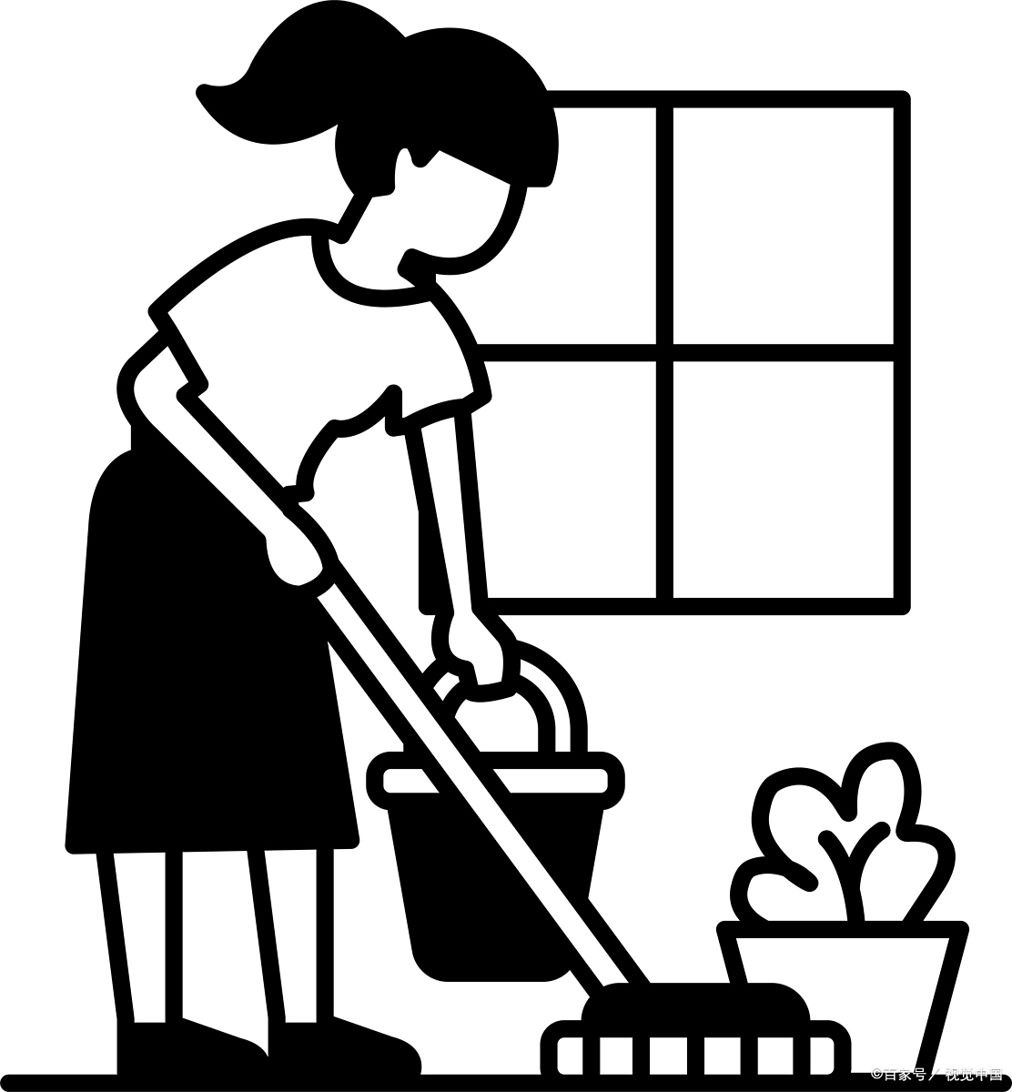 整理房间简笔画打扫卫生简笔画生活简笔画打扫简笔画生活场景简笔画