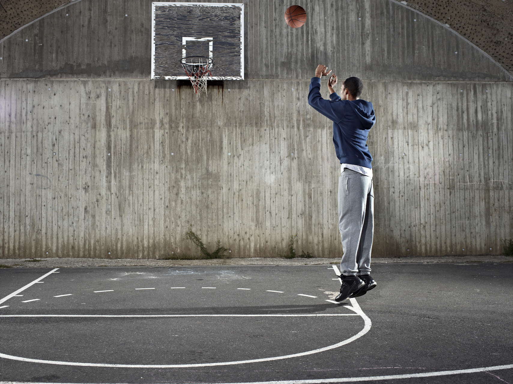投篮球正确姿势图片