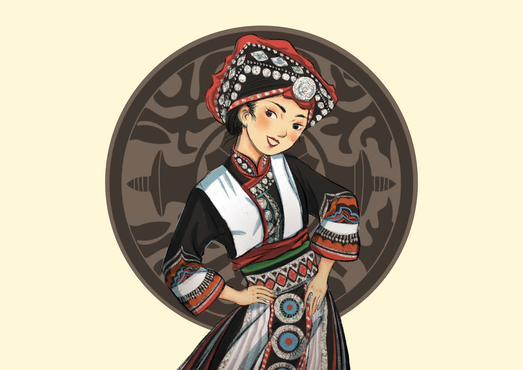 剪纸刺绣是彝族传统文化的瑰宝,它不仅仅是一种装饰品,更是一种对自然