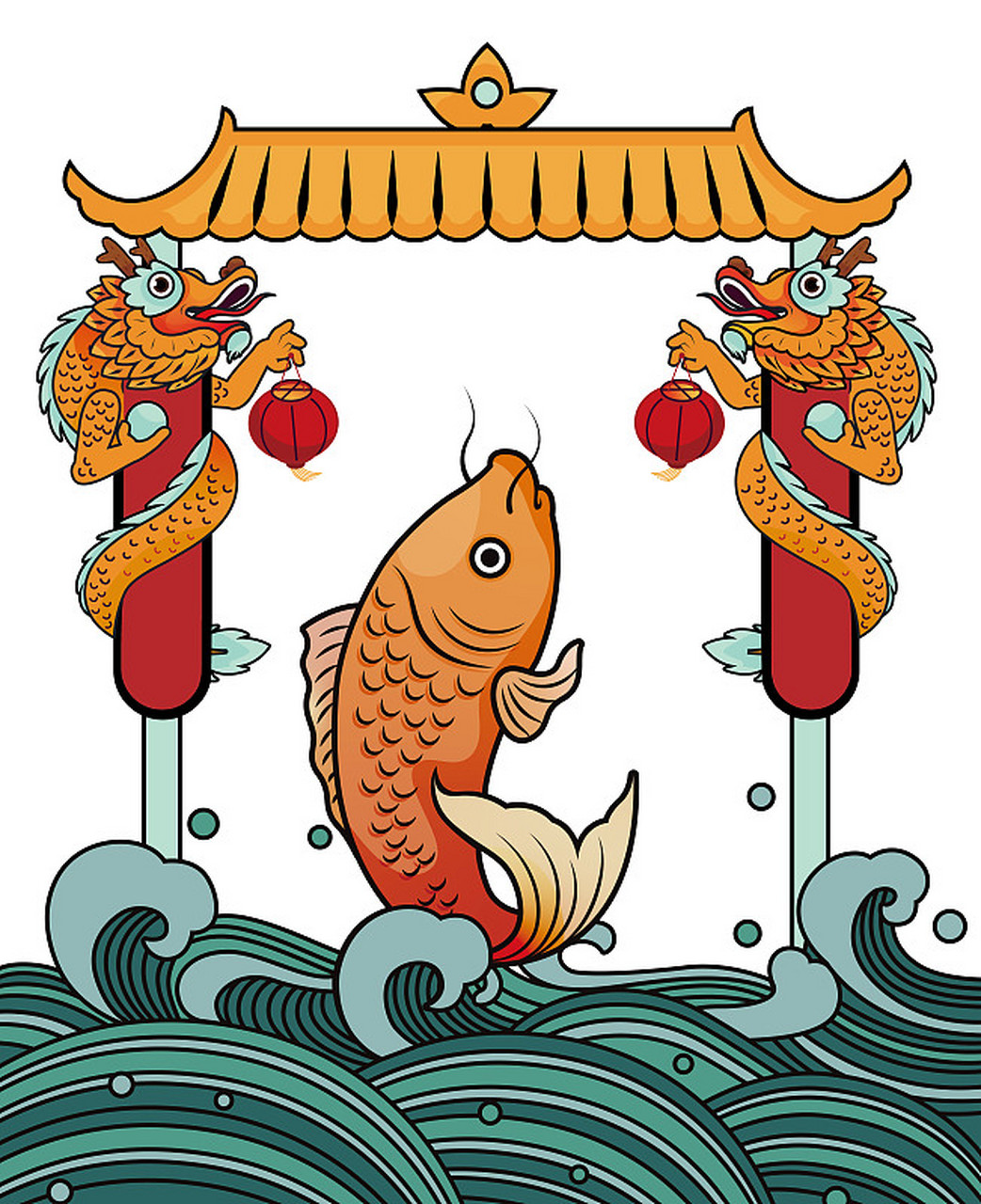 锦鲤在中国文化中具有富贵,吉祥,健康和好运的象征意义.