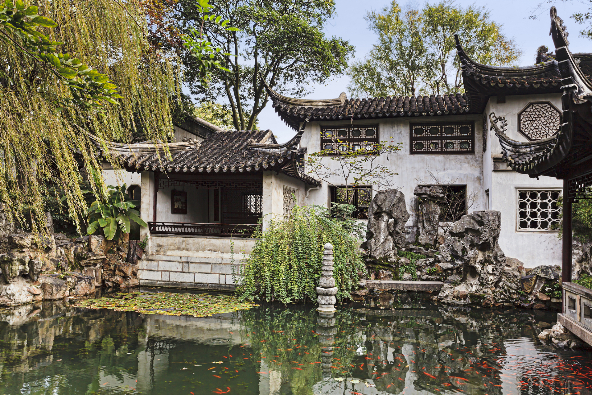 南通如皋水绘园位于江苏省南通市如皋市,是一座典型的江南园林.