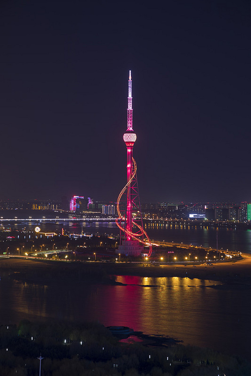 临沂夜景图片真实图片