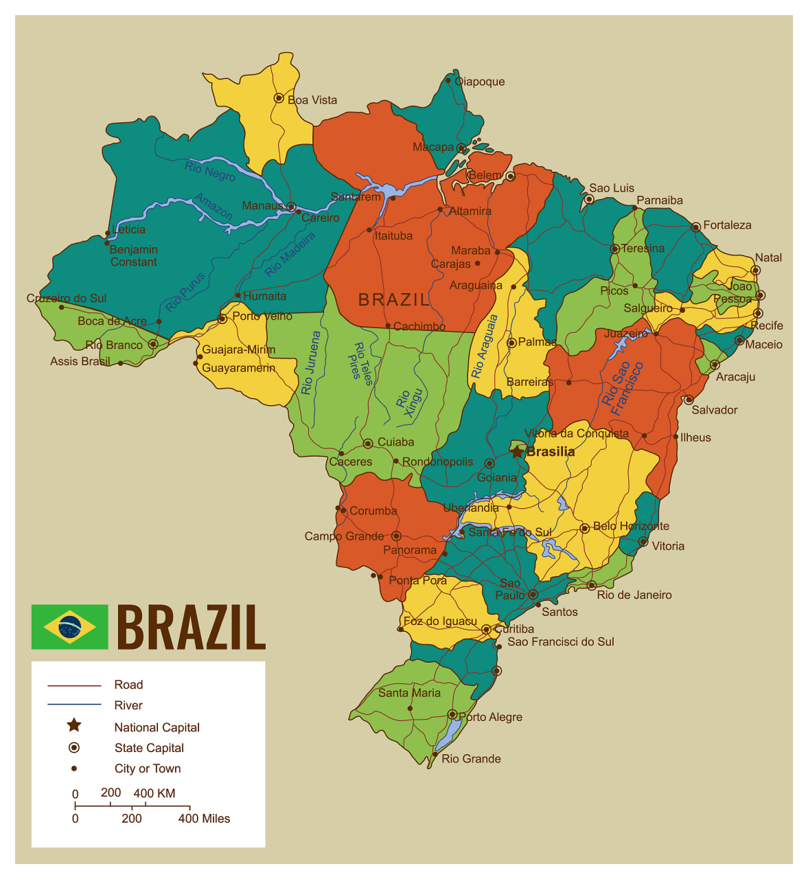 南里奥格兰德州,又可以翻译为"南大河州",是位于巴西最南部的地区