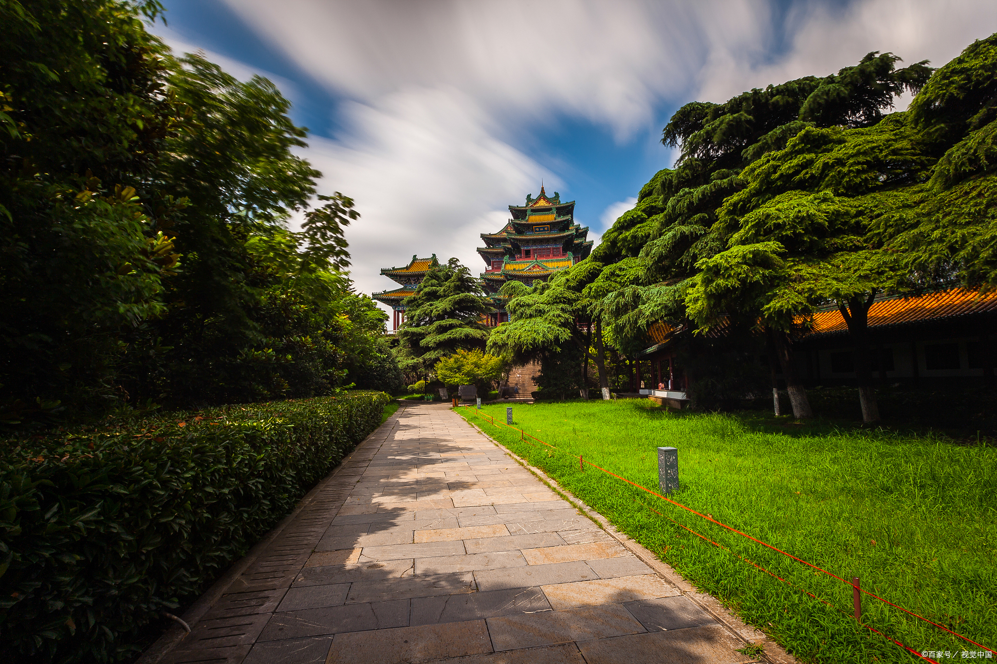 月江楼公园,让我与你分享这片天地里别样的日落恋滕州江月楼风景图片