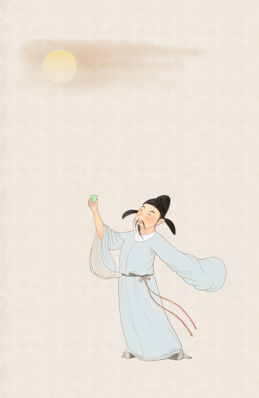 长安三万里的结尾,李白被赦免,他驾着小船兴奋地回江陵.