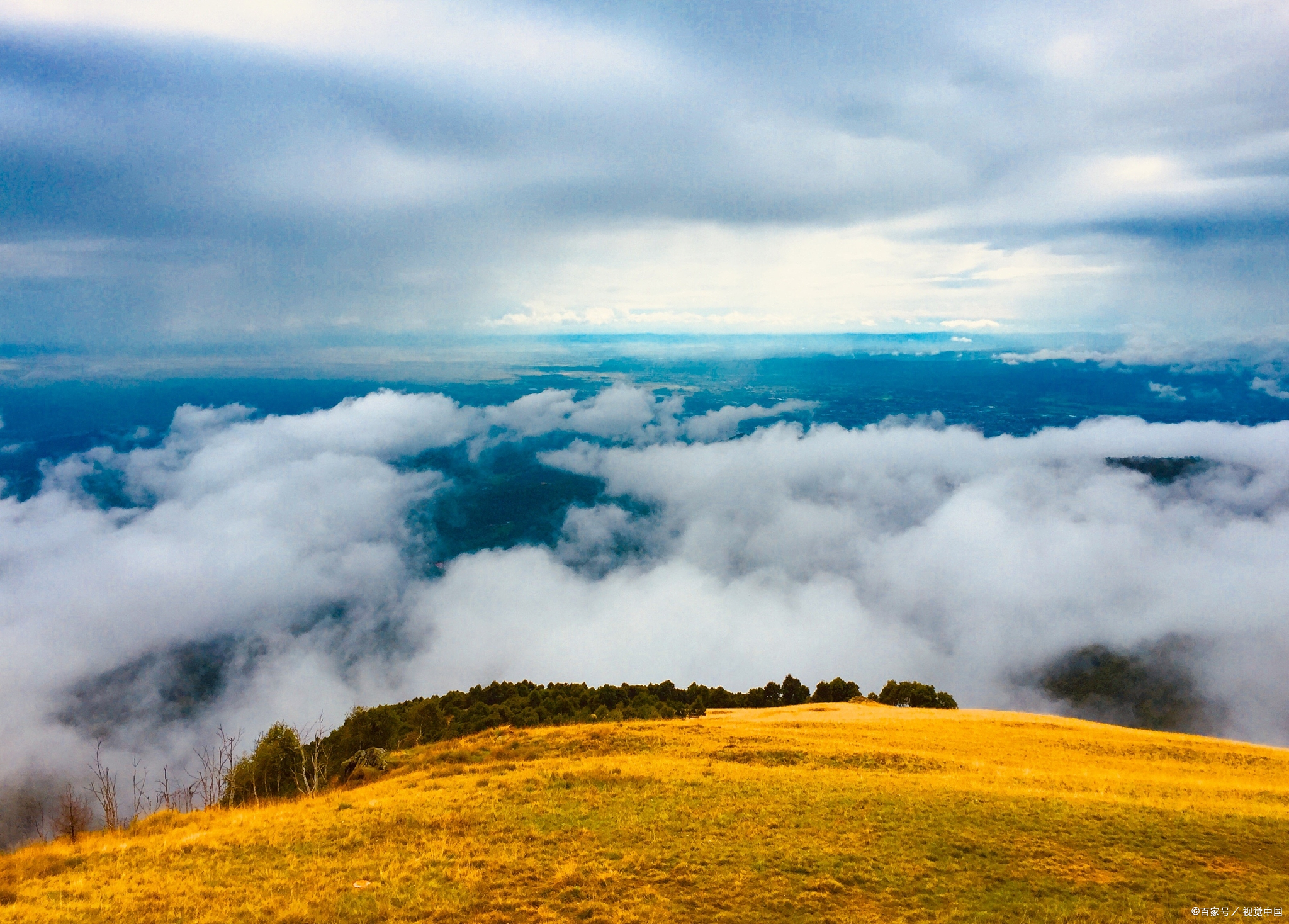 昭通大山包,秋日赏云海,草原云海超仙境!