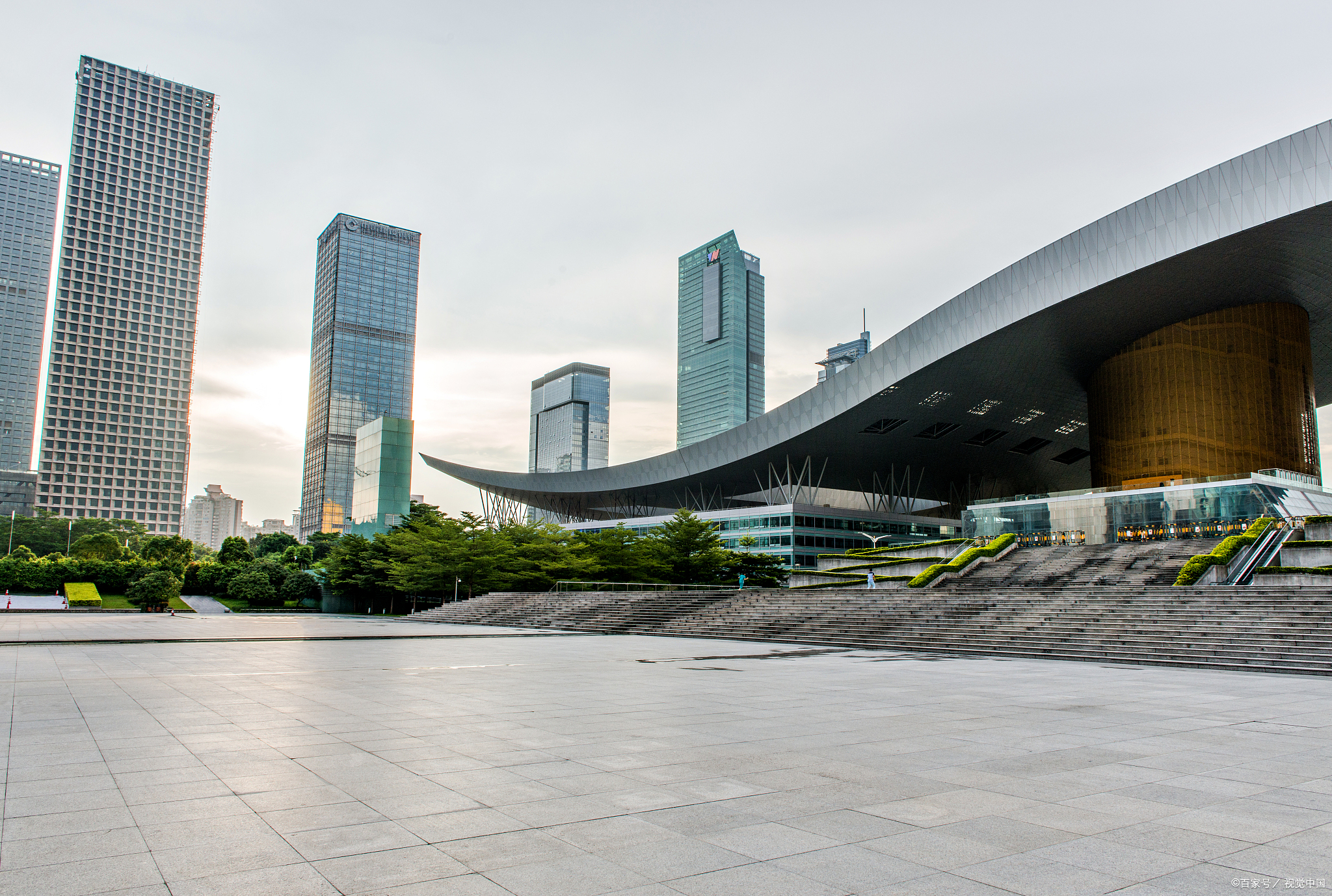 深圳市民中心背景图片