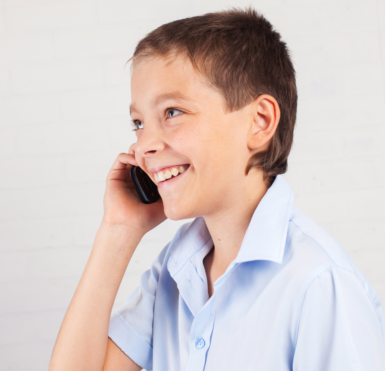 "  小男孩回答说:"我们今天学了如何说对不起.