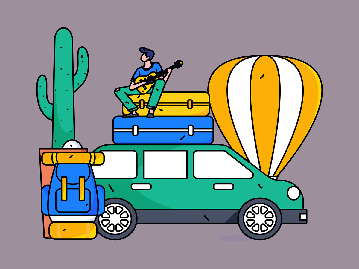 对我而言,我倾向于出门旅游