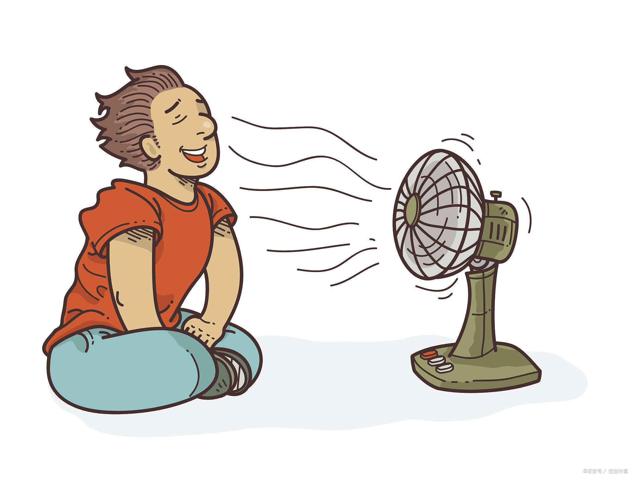 夏天使用风扇降温的同时,也需要注意以下几点:  风扇与人的距离最好