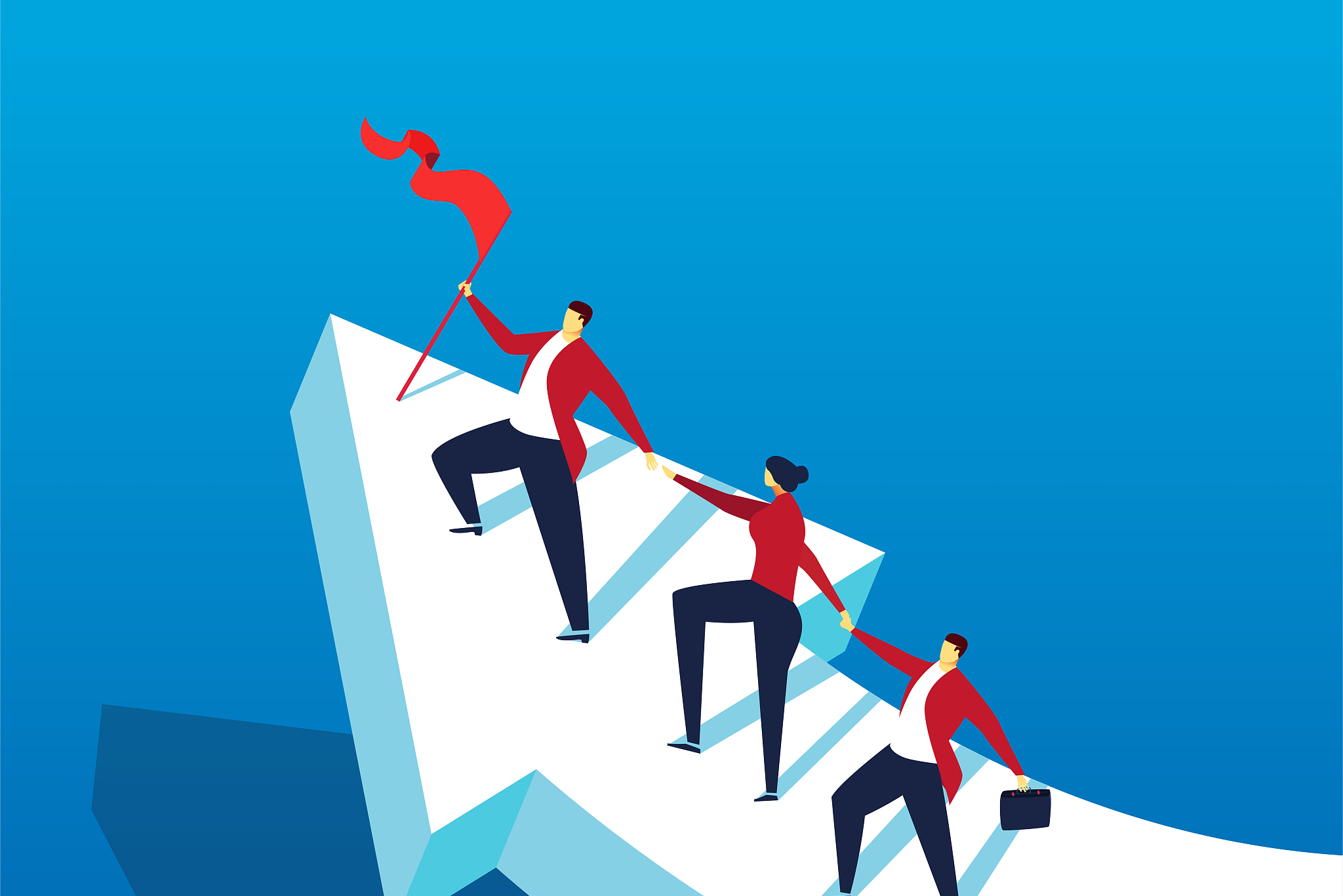 的图片轻松跨越图片行动力卡通图ppt中攻克难关的图片ppt 挑战图案