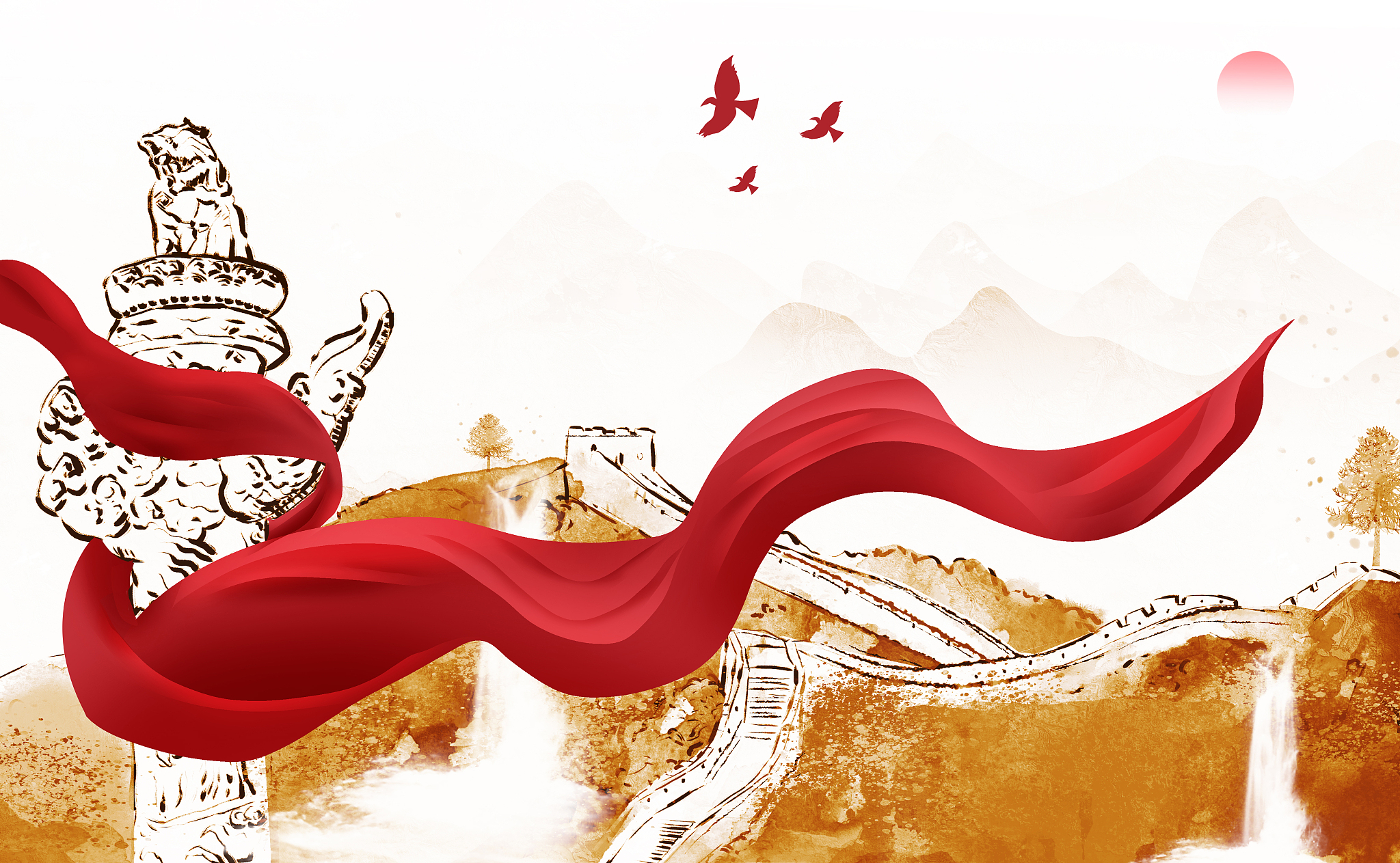 这不仅仅是体育竞技的盛宴,更是民族精神的展现.每一抹红,都