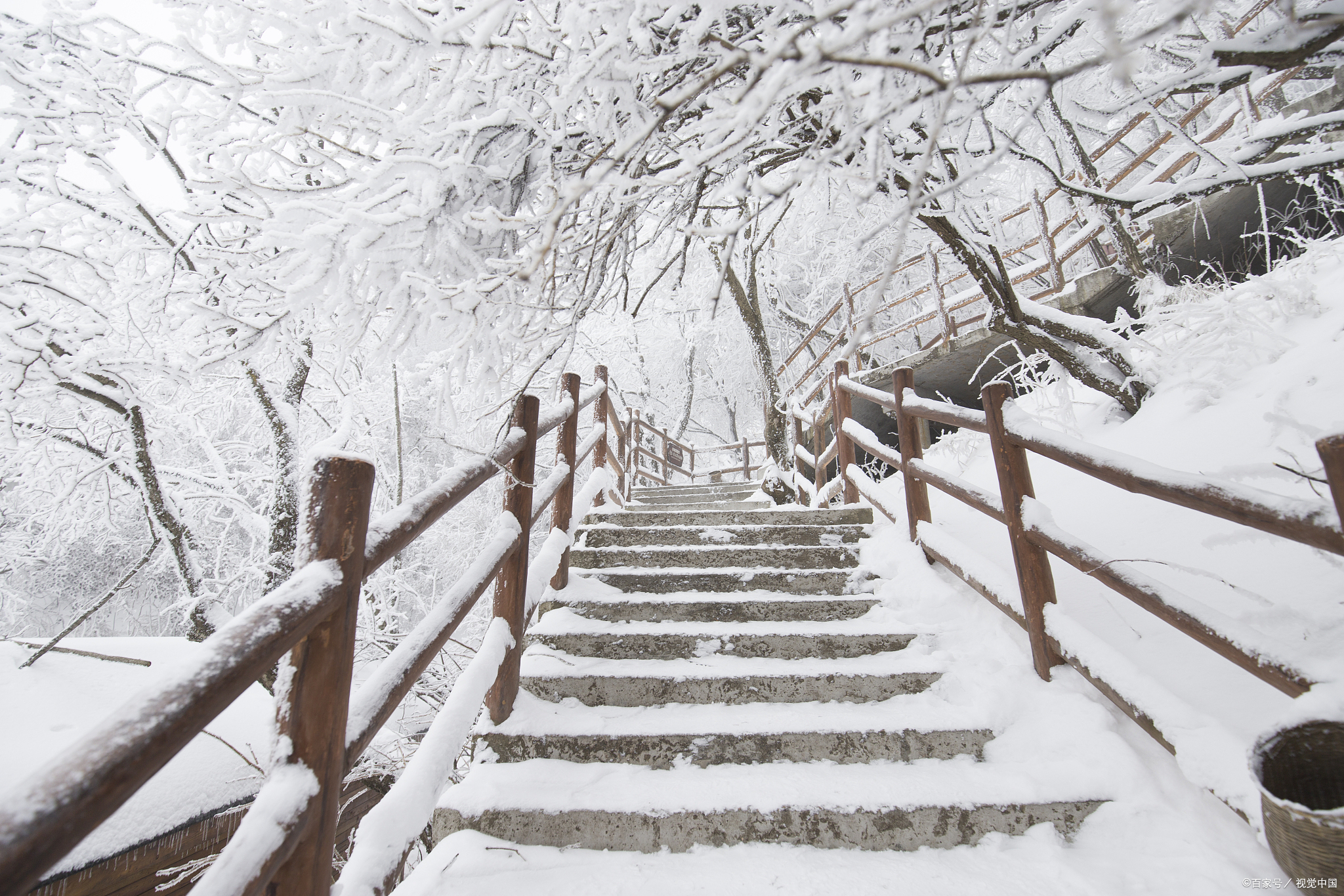 老君山雪景壁纸超清图片