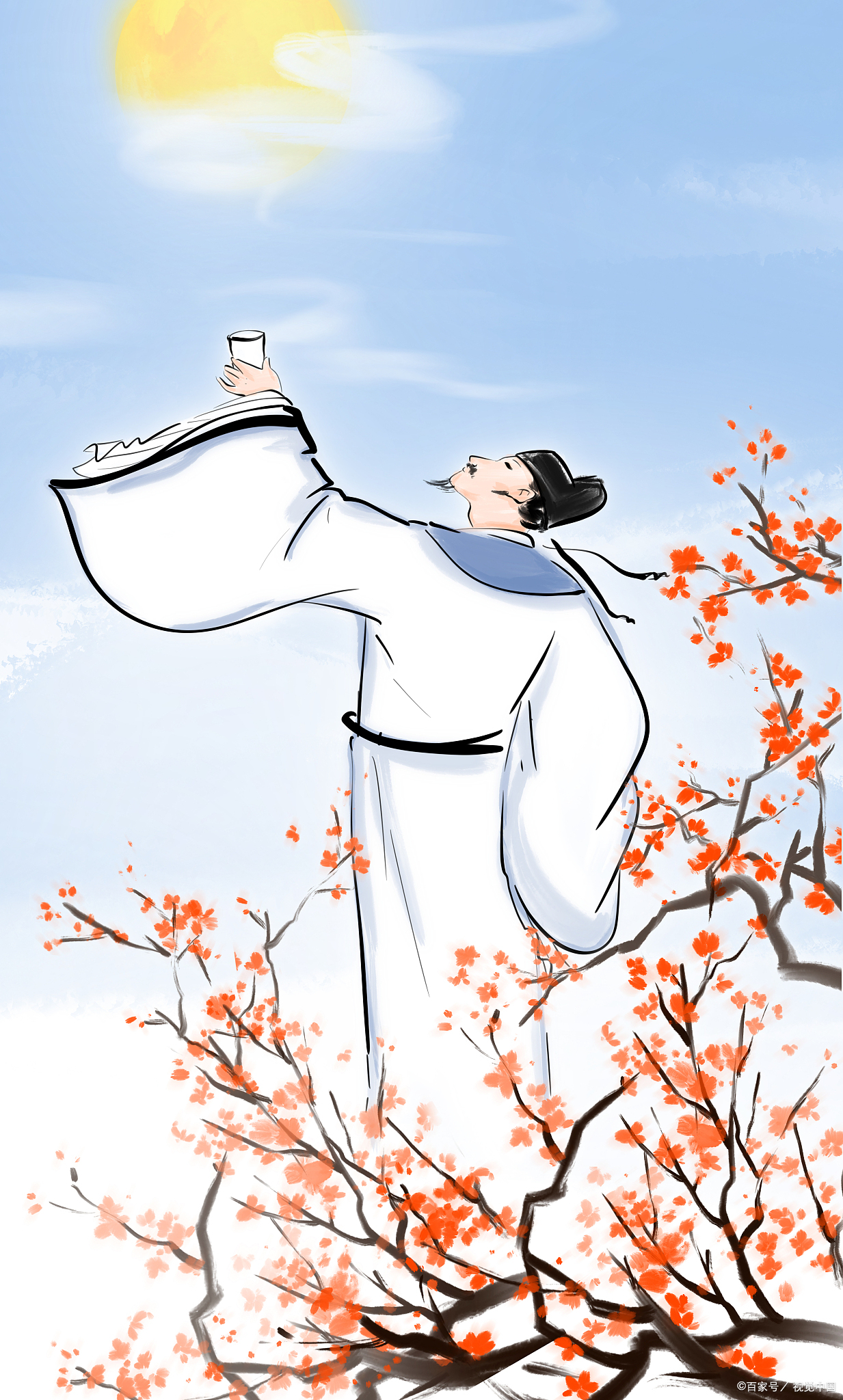 一生以大鹏自比的李白,在出道与临终时,分别写下一首大鹏诗