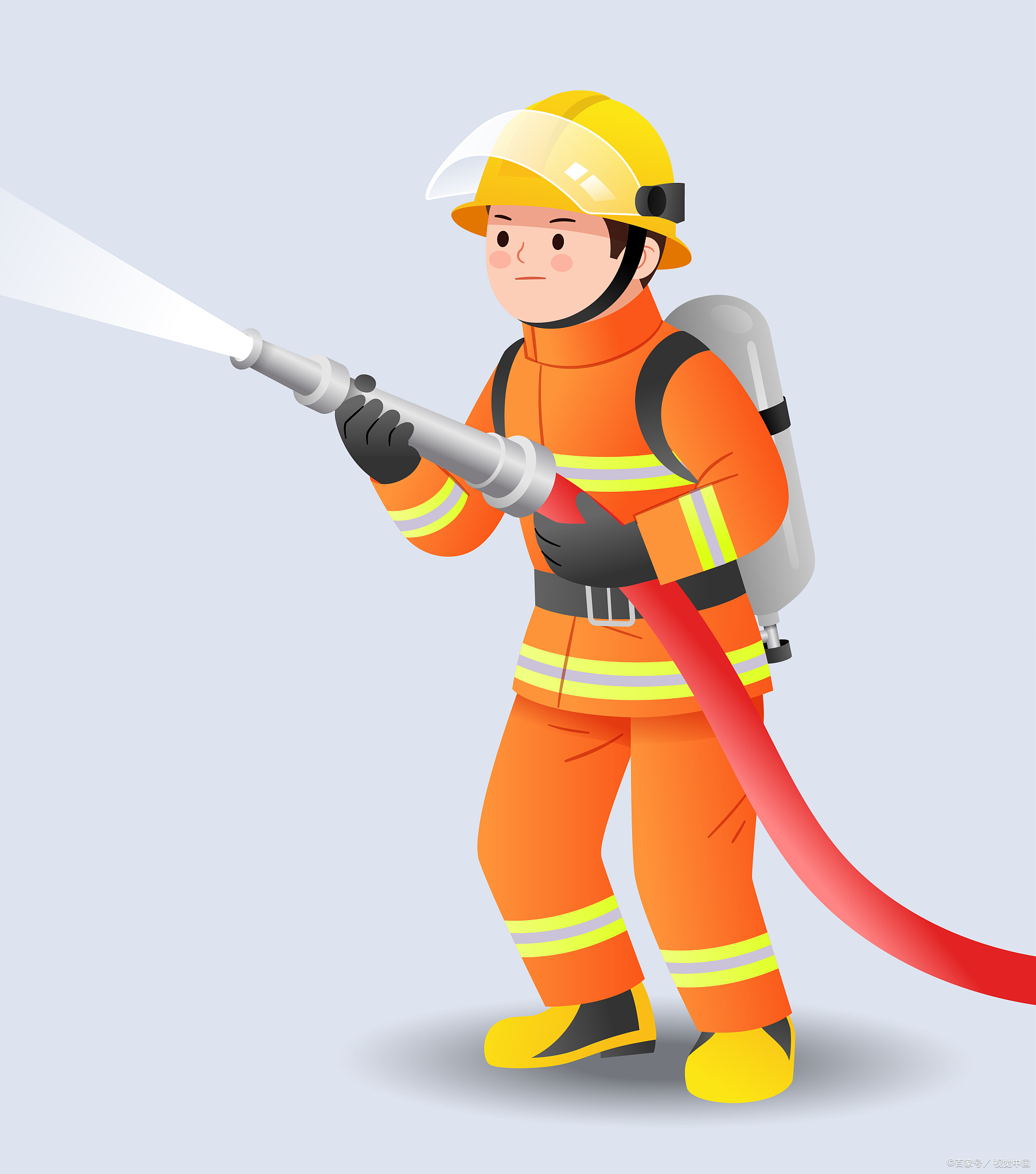 今天,这位曾经的消防员,终于走完了他英勇的职业生涯,光荣退休