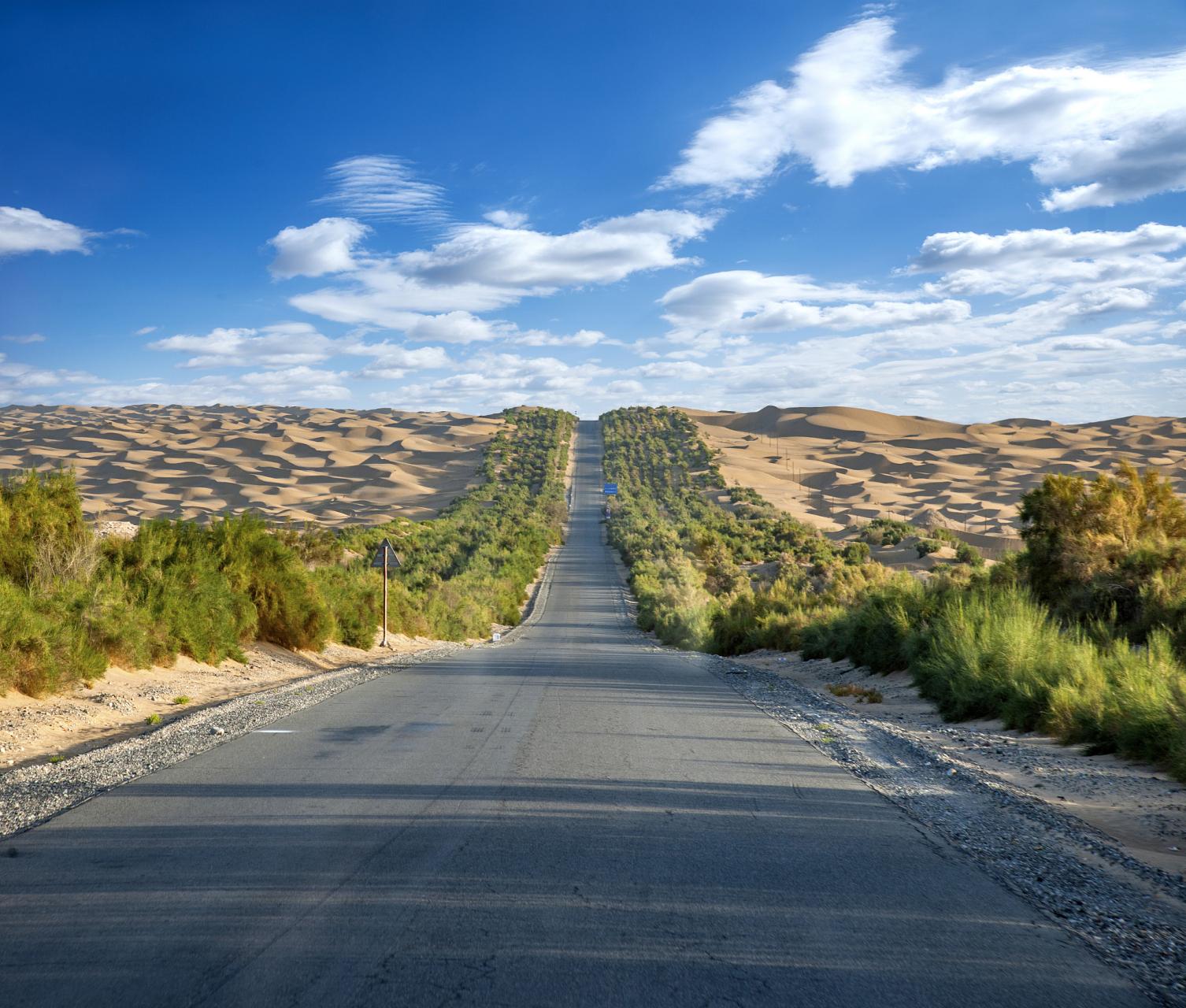 塔里木沙漠公路图片