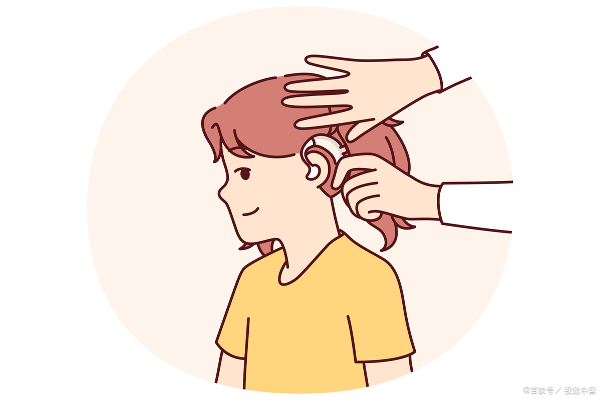 实则涉及了听力和语言能力的耳朵按摩卡通耳部刮痧卡通按摩耳朵卡通