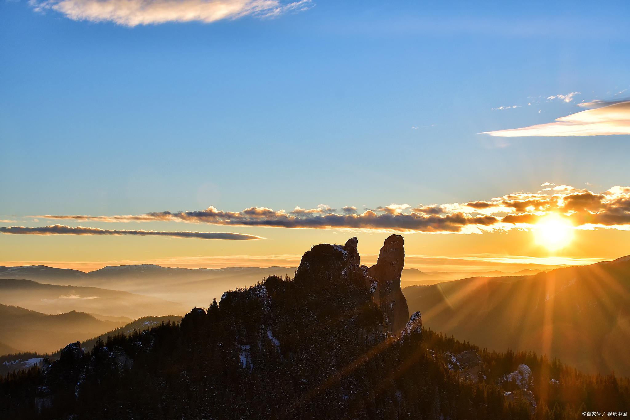 双鸭山七星峰云海,日出奇观限定美景!