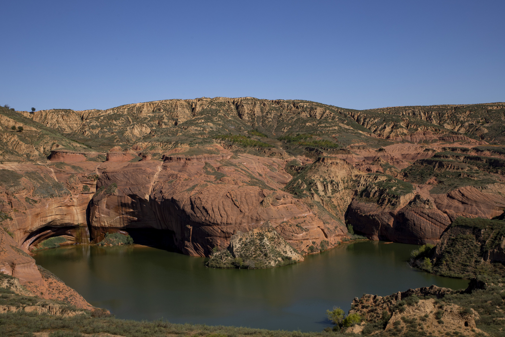 内蒙古清水河老牛湾地质公园,是一个让人惊叹的自然奇观,今天我们一