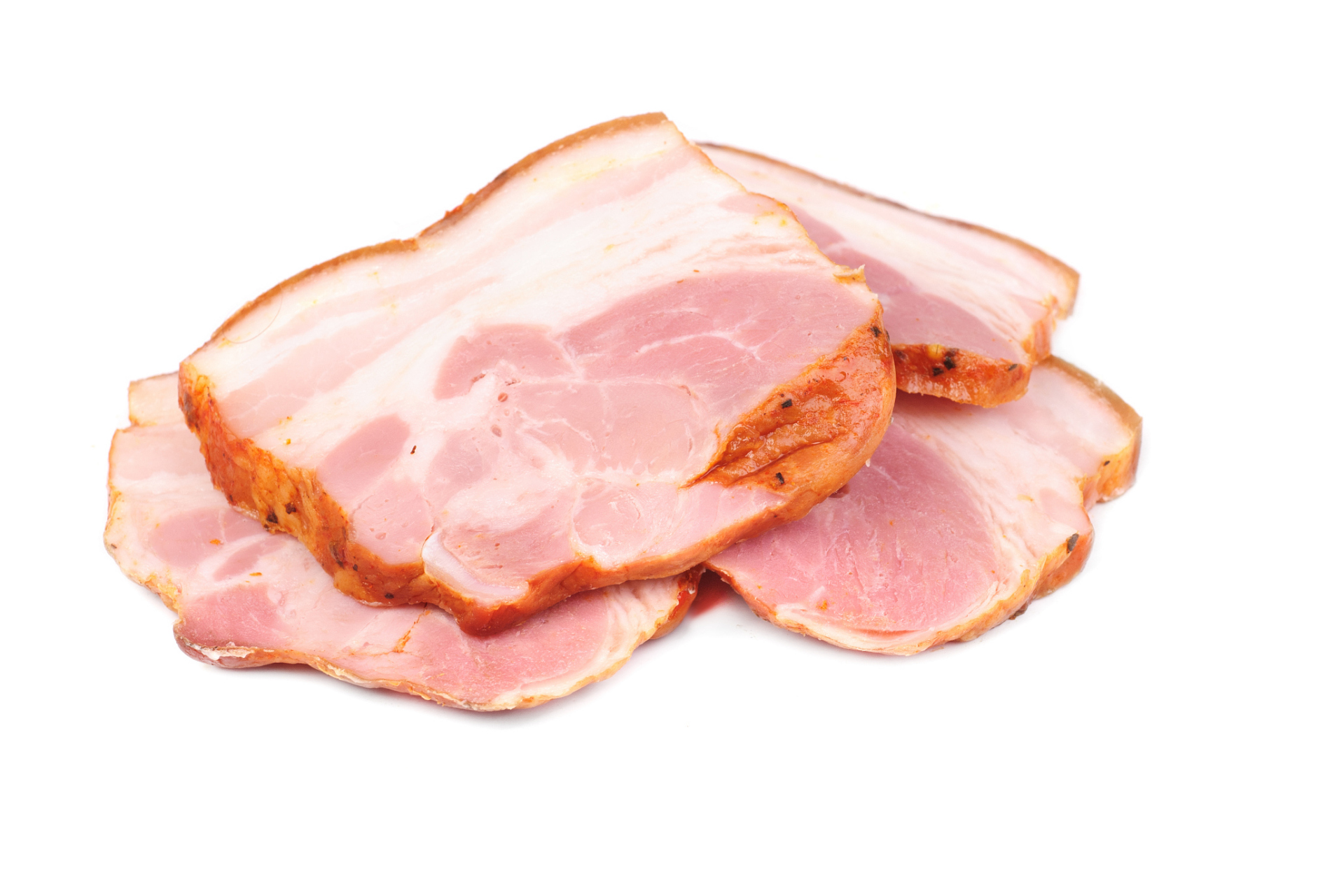 培根(bacon)是由英语"bacon"音译而来,其原意是烟熏肋条肉(即方肉)或