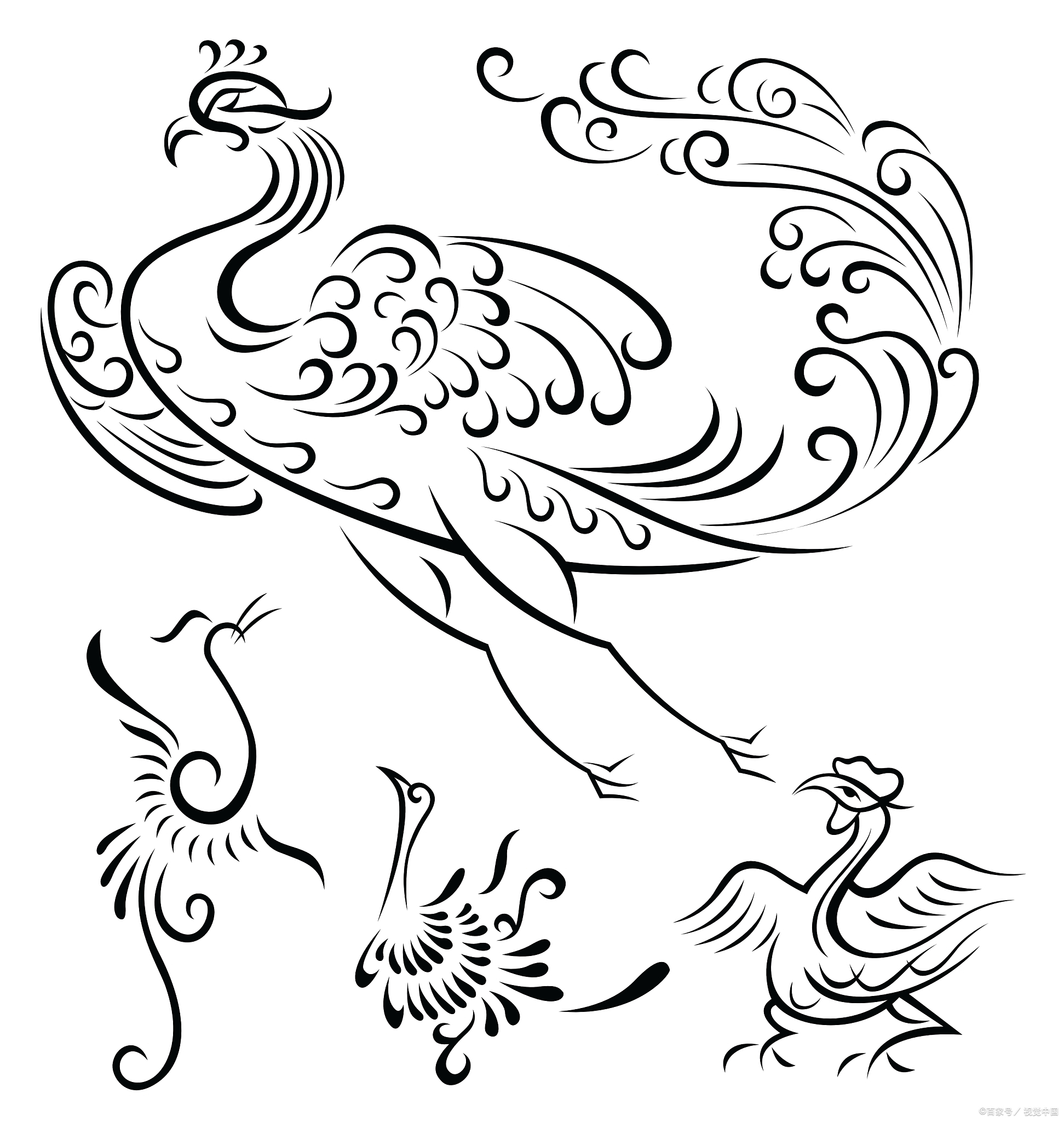 玄鸟在中国古代神话传说中扮演着重要角色,其寓意