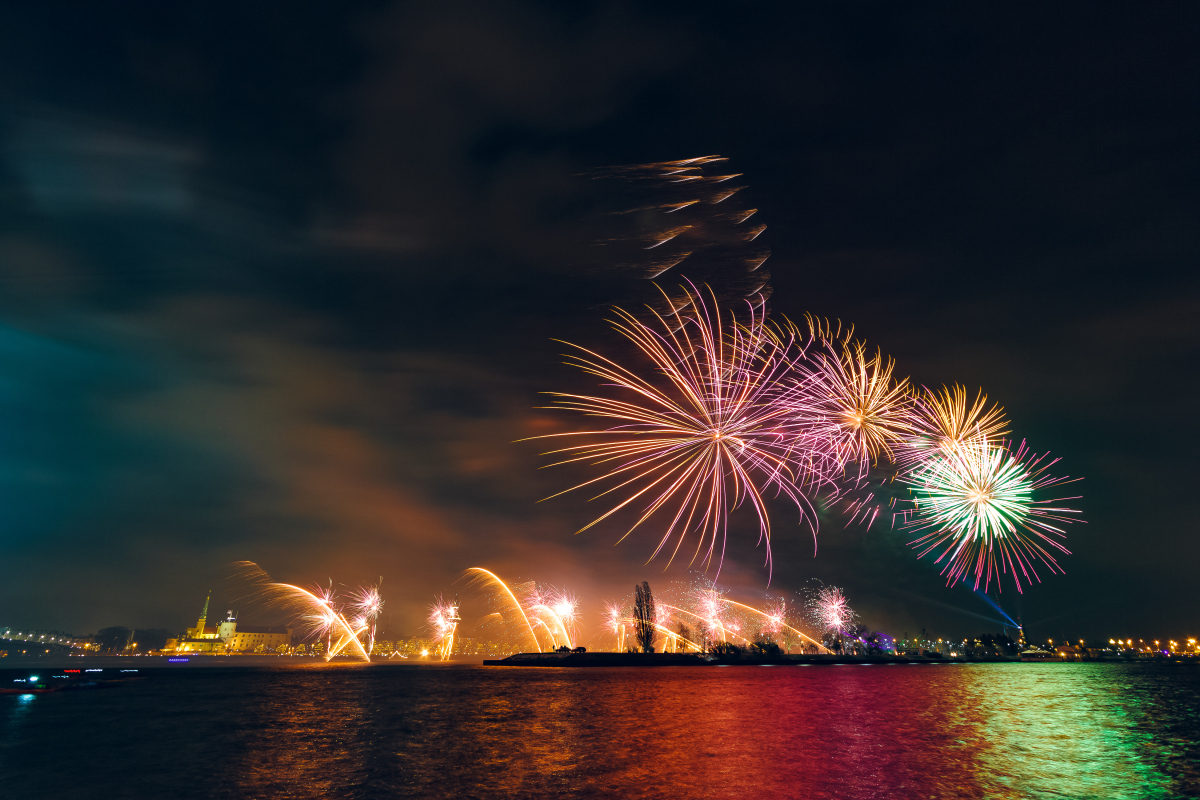 跨年夜的烟花秀,是人们欢度新年的必备节目!