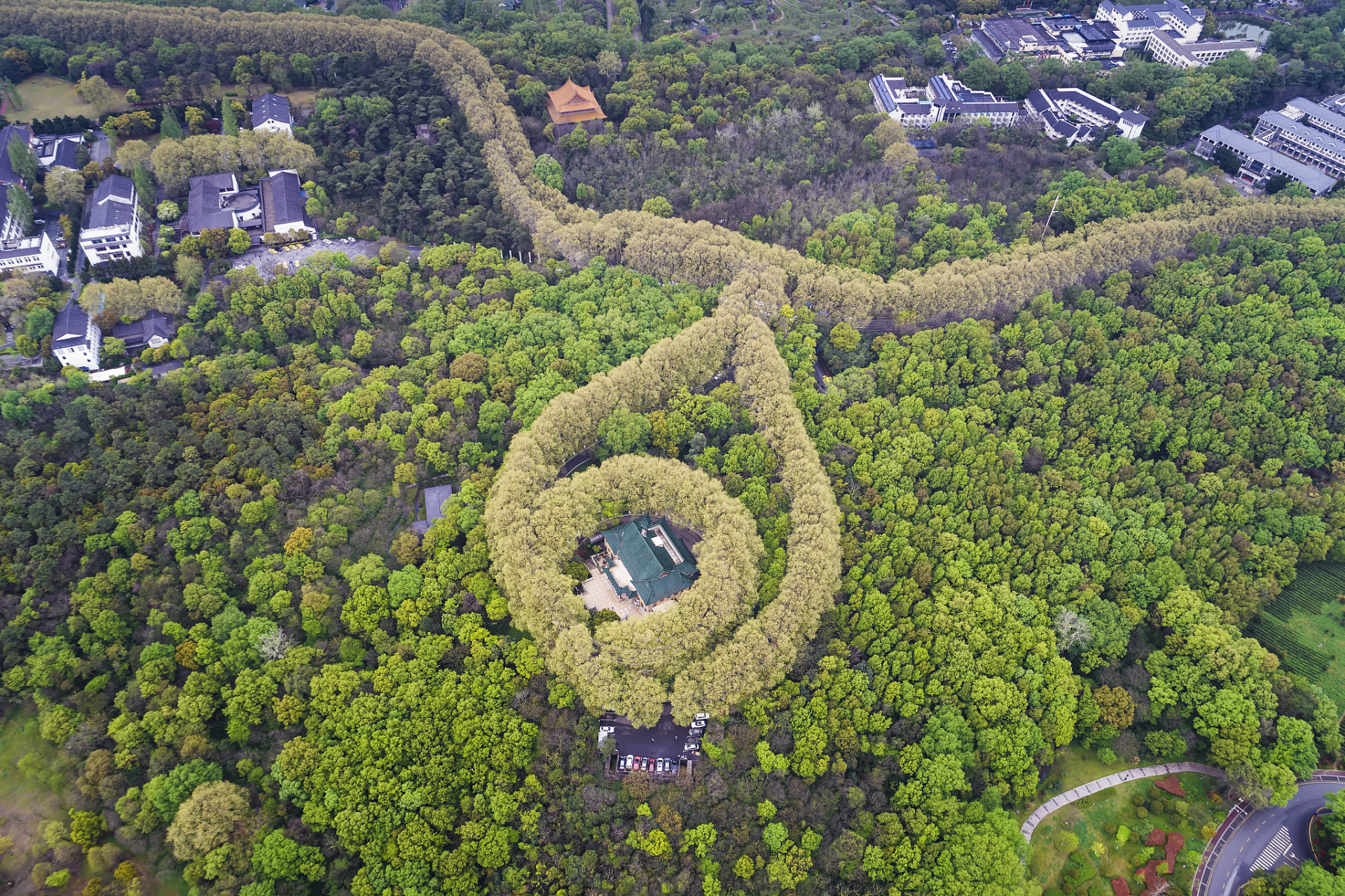 南京美龄宫:四季美景如画96 南京美龄宫,位于南京市玄武区钟山风景
