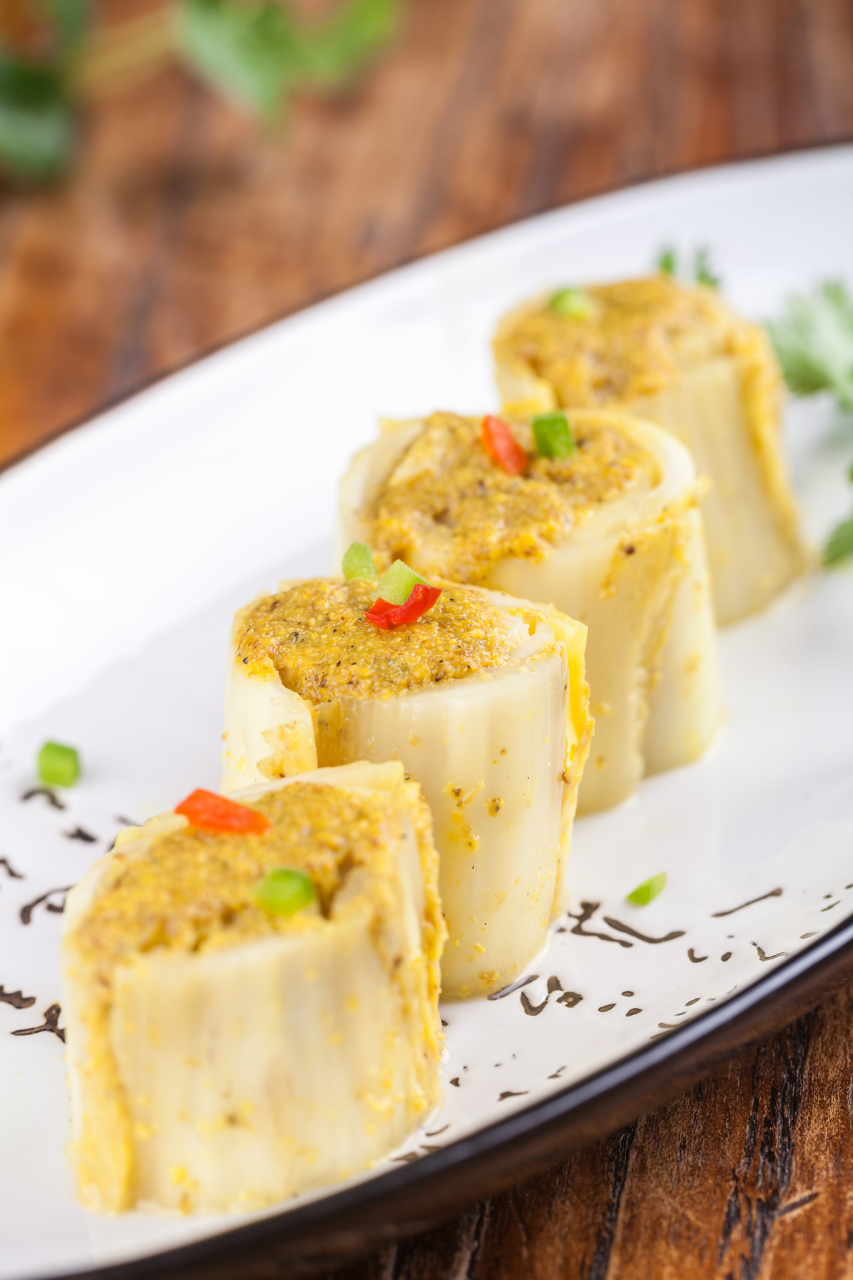 芥末墩儿是北京传统风味小菜.