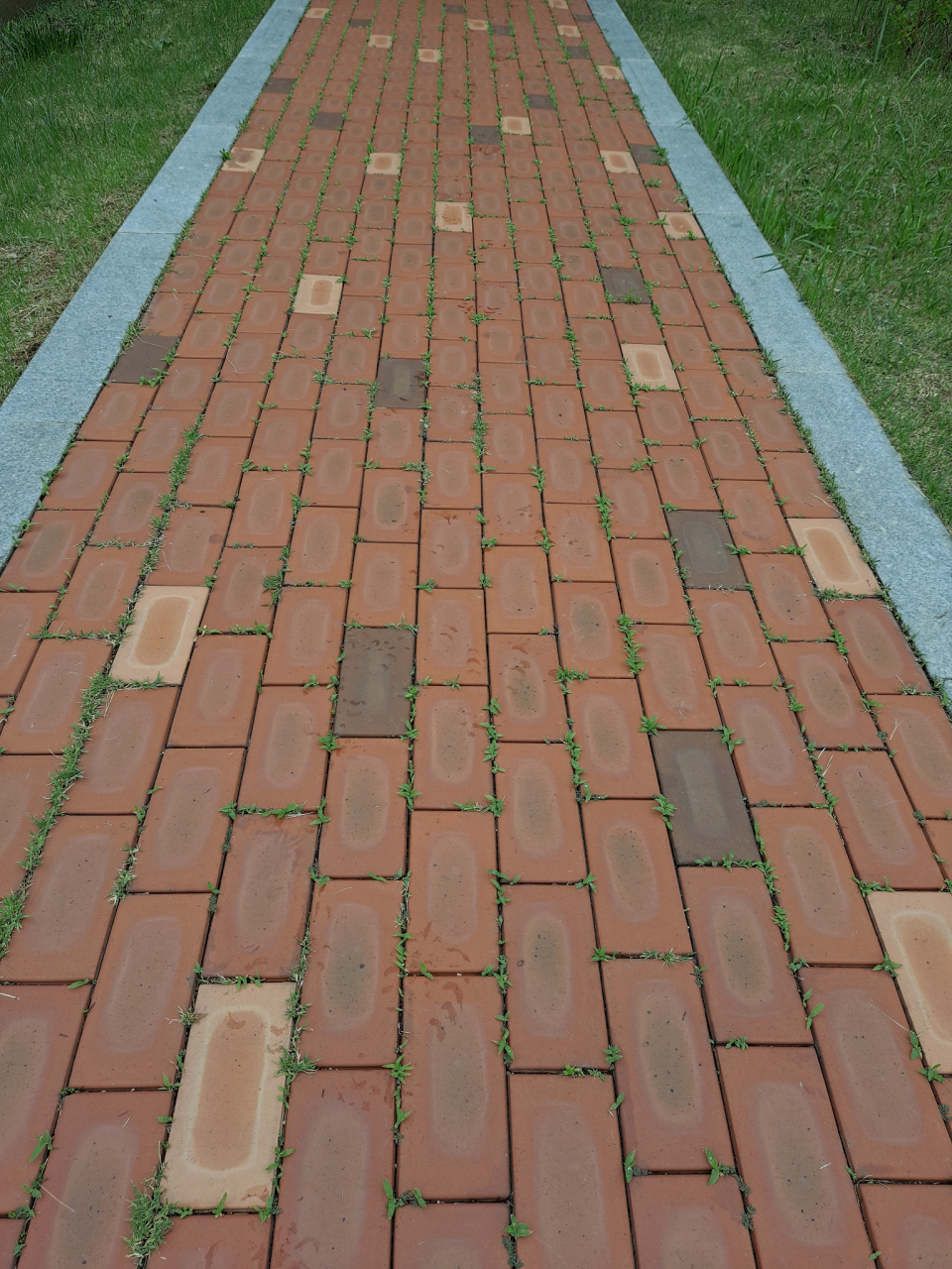 pc砖在下雨天能减少路面存在的积水,特别是在夏天,能将地下水透过砖