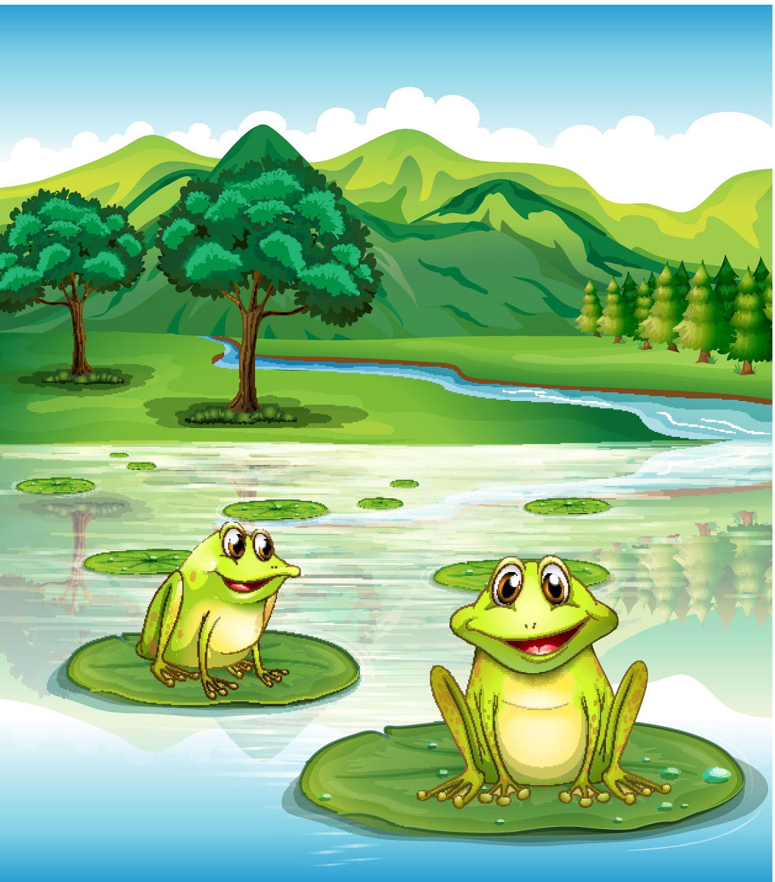 有一只小青蛙掉到10米的深井里了, 它每天努力的往上跳啊跳, 但是跳