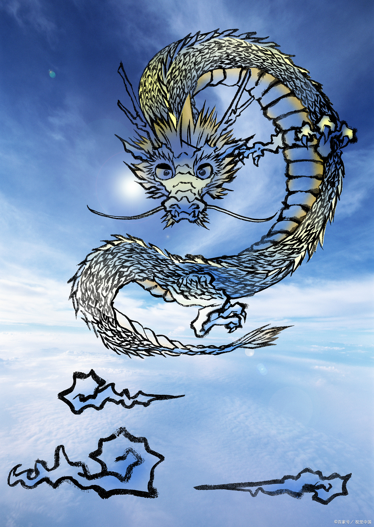 传说中的龙可以上天入海,呼风唤雨.蛟龙就是蛟.