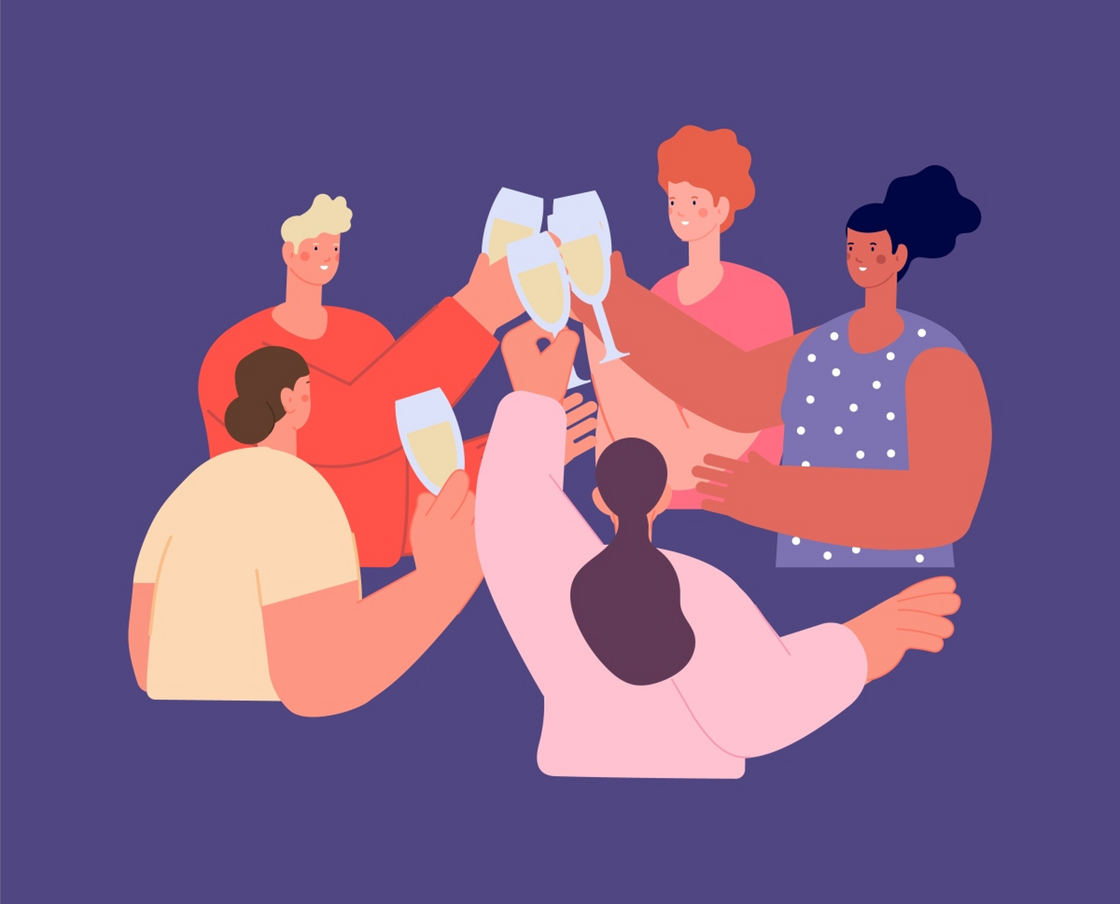 如果人数较多,则可以同时举杯示意,不一定碰杯.注意别交叉碰杯.