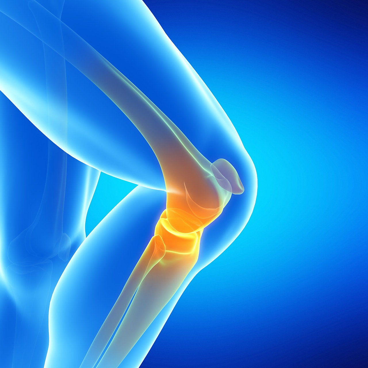 他是一位中年男性,45岁,平时喜欢运动,但最近他发现自己在弯曲膝关节