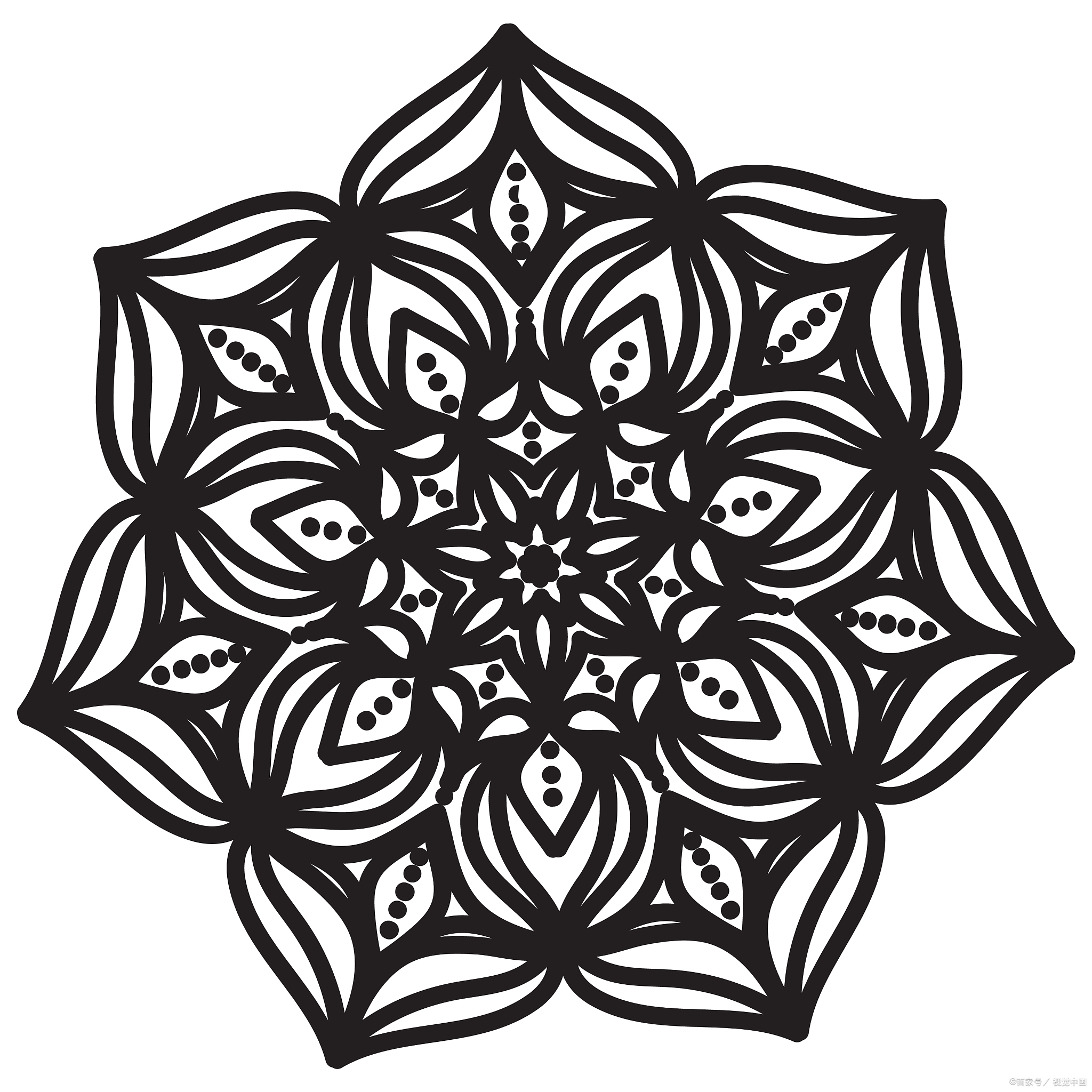 多彩对称图形剪纸艺术指南