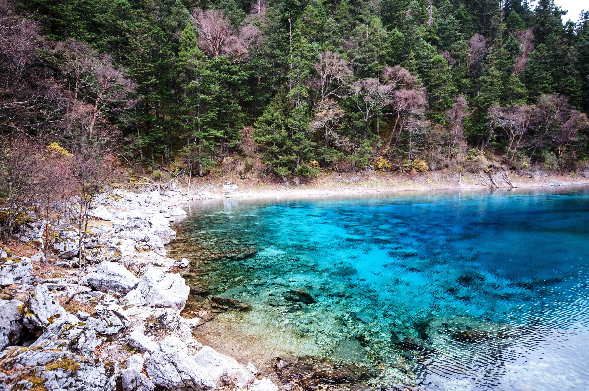 九寨沟五彩湖介绍图片