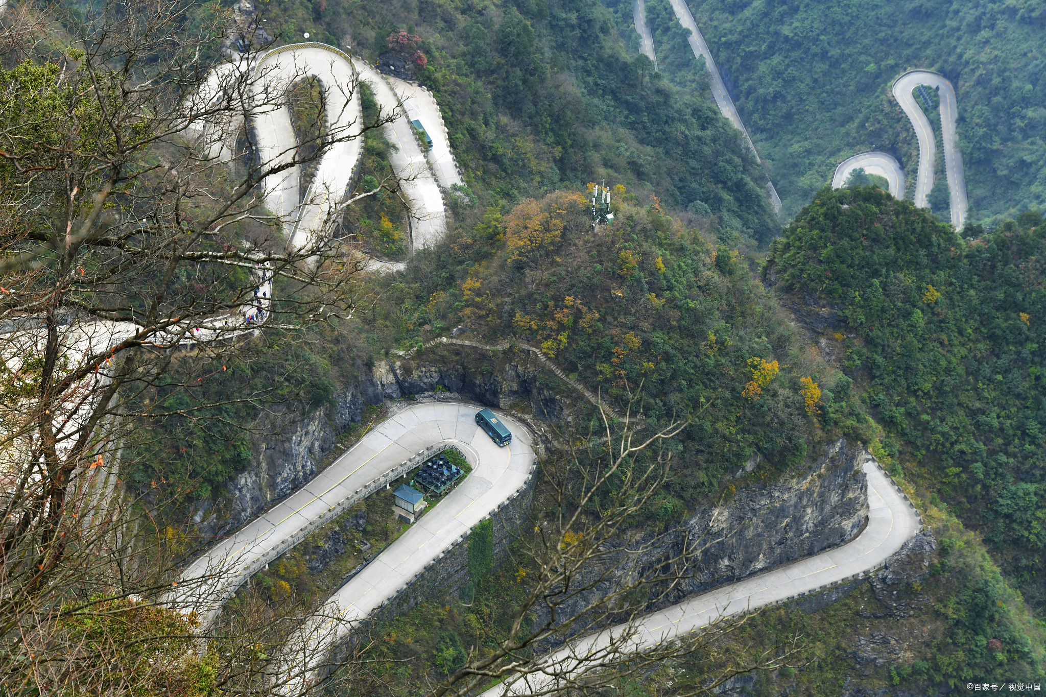 东白山盘山公路图片