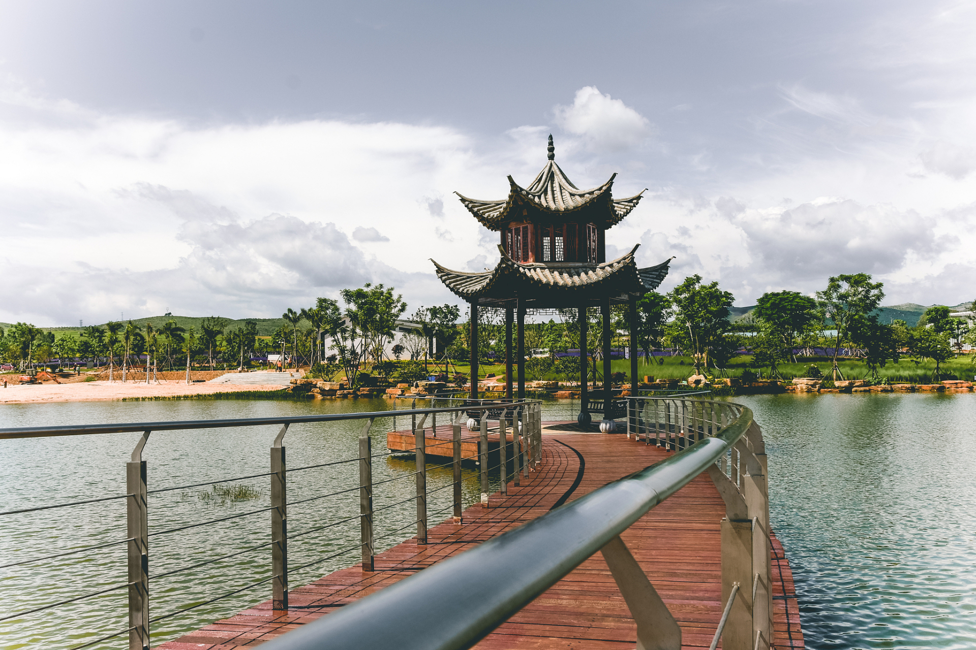 出门过个夏天# 《扬州渌洋湖湿地公园水上森林旅游打卡攻略》   在