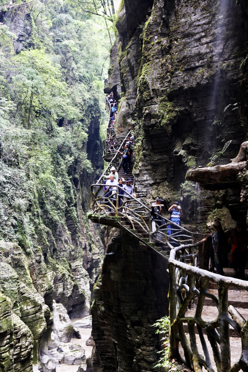 骆家坝回龙大峡谷图片